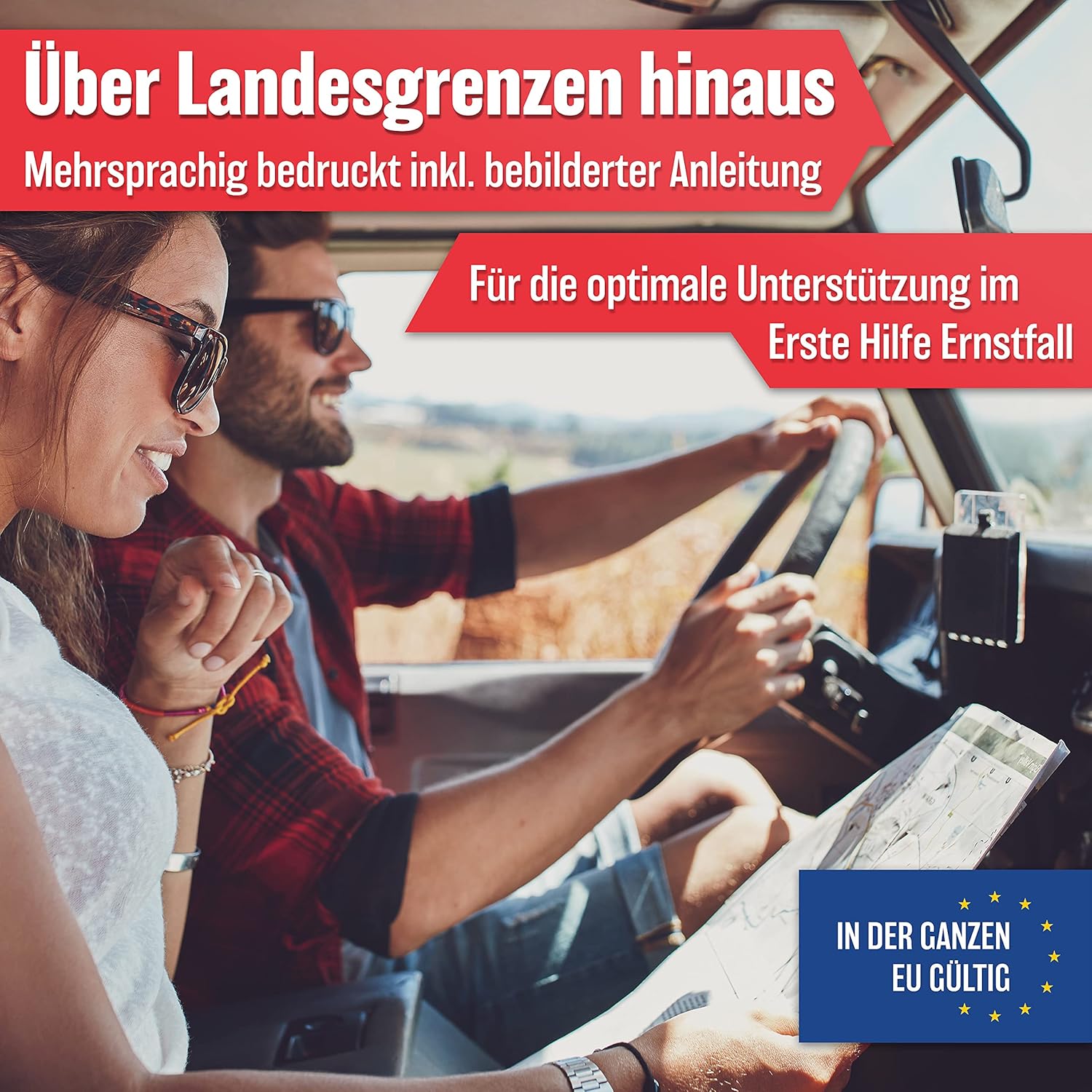 HELDENWERK Auto-Verbandstasche nach aktueller Norm 2026 – Europa einsetzbar – Erste-Hilfe-Set KFZ-Verbandtasche DIN 13164:2022 (StVO konform) – Bild 5