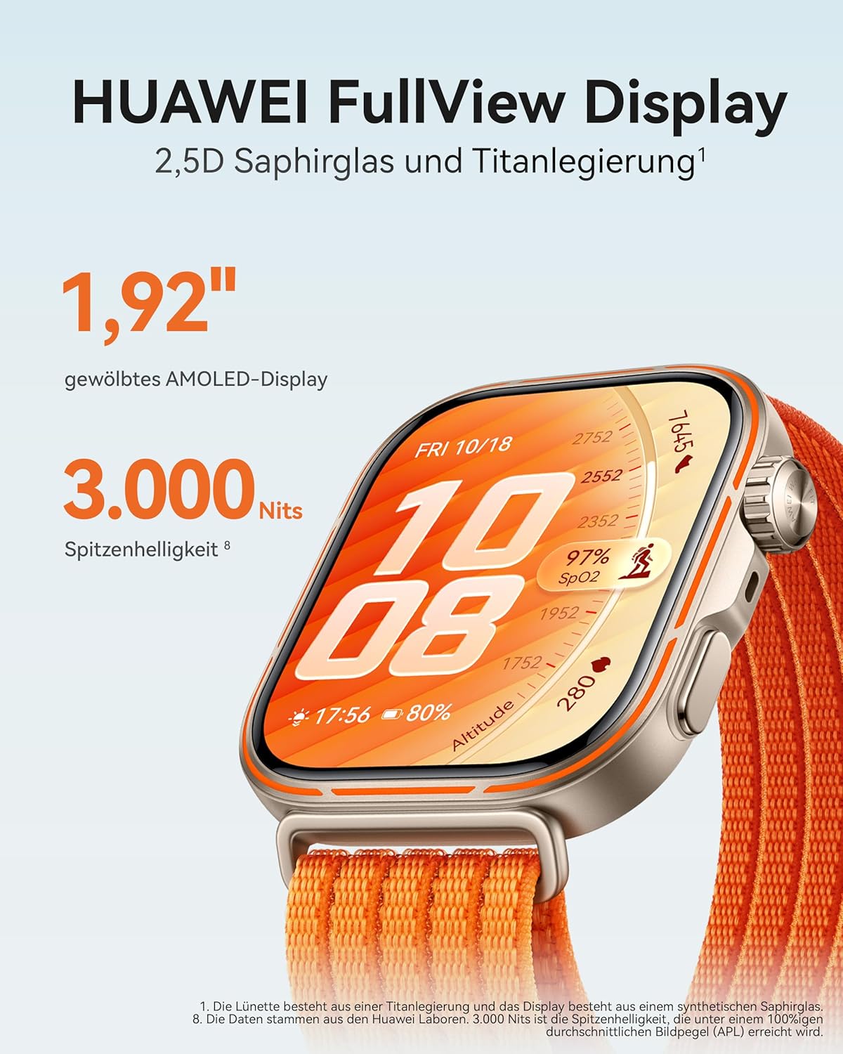 HUAWEI Watch FIT 5 Pro Smartwatch + FreeBuds SE 4 Weiß, GPS, Fitness-Tracker mit EKG & Schlaf-Tracker, 1,92 Zoll Display, NFC-Zahlung, Sportuhr mit Sportanalyse, bis zu 10 Tage Akku, 5 ATM – Bild 3