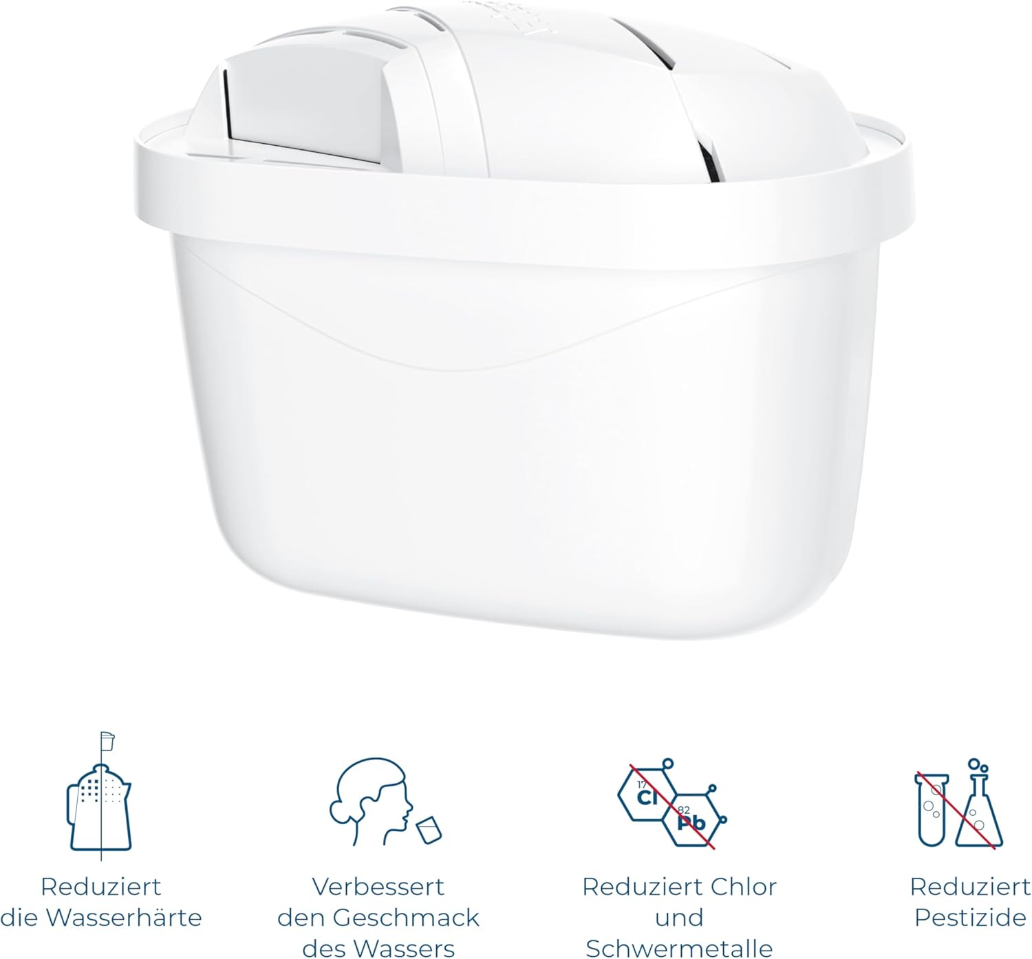 Wessper Wasserfilterkartusche, Filter mit Aktivkohle und Ionenaustauschharz, zusätzlicher PIN kompatibel mit Brita Krug, Ersatzfilter für Krug von Dafi, Wessper, Aquaphor, Philips – 6 Stück – Bild 5