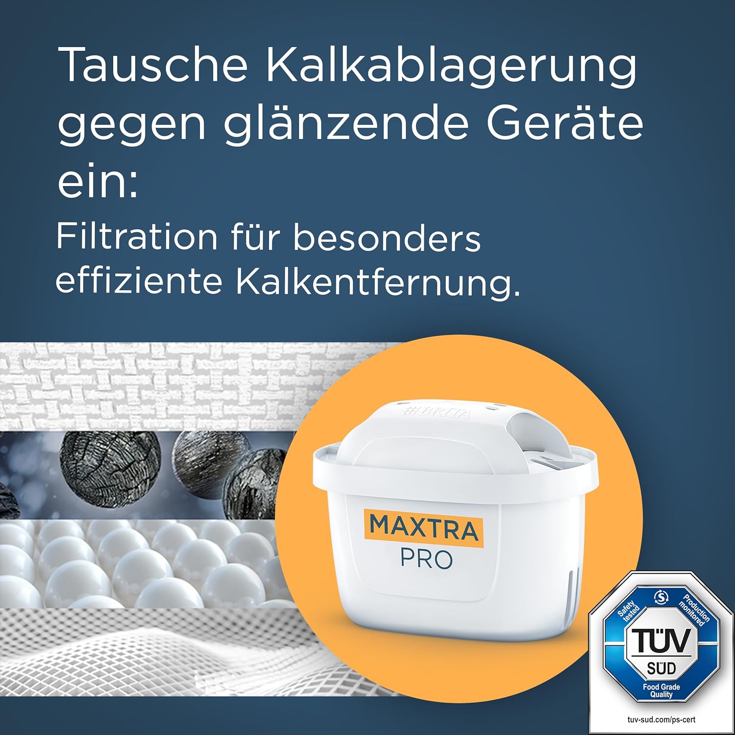 BRITA Maxtra Pro Extra Kalkschutz Wasserfilterkartusche (12er Pack) Jahrespackung, Original Ersatz-Wasserfilter für alle BRITA Kannen, filtert Kalkablagerungen, ultimativer Geräteschutz: Der Heißgetränke-Spezialist – Bild 4