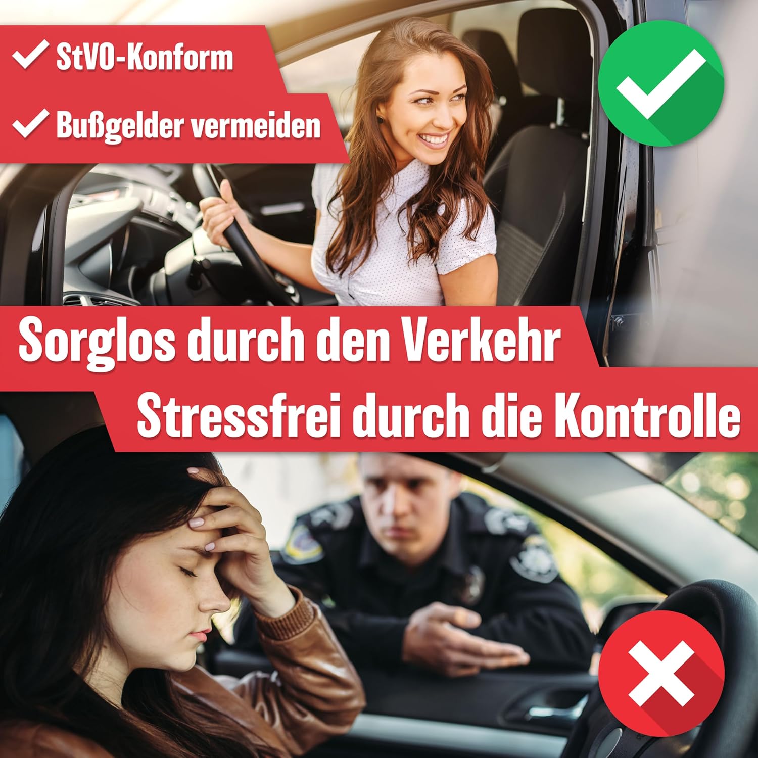 HELDENWERK PKW-Kombitasche (3 in 1) nach aktueller Norm 2026 – inkl. Warndreieck, Warnweste – Verbandskasten Warndreieck-Set Verbandskasten KFZ DIN 13164:2022 (StVO konform) – Bild 3