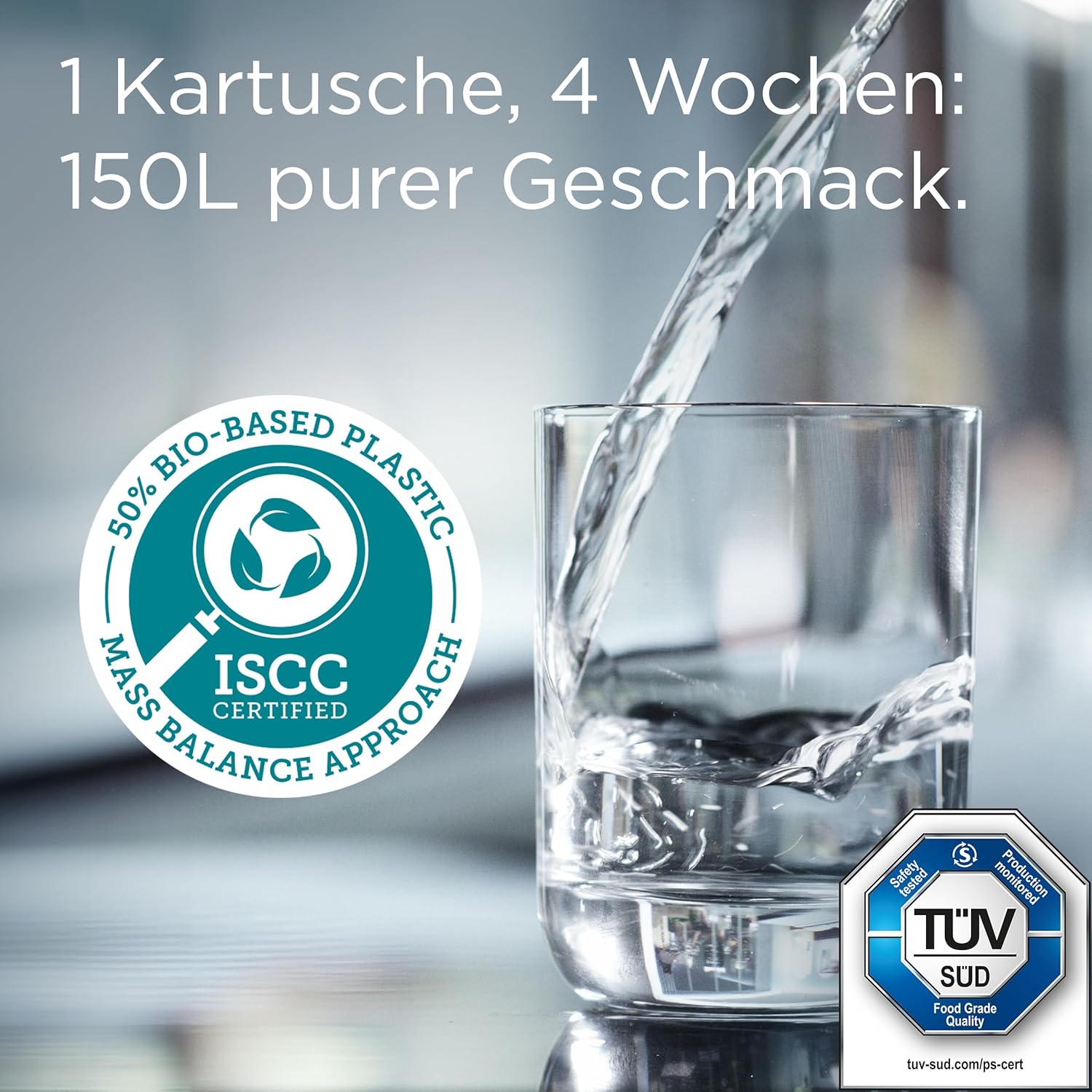 BRITA Maxtra Pro All-in-1-Wasserfilterkartusche, 12er-Pack (Jahresvorrat), Ersatzkartuschen reduzieren Kalk, Chlor, Pestizide und Verunreinigungen für Leitungswasser mit besserem Geschmack – Bild 3
