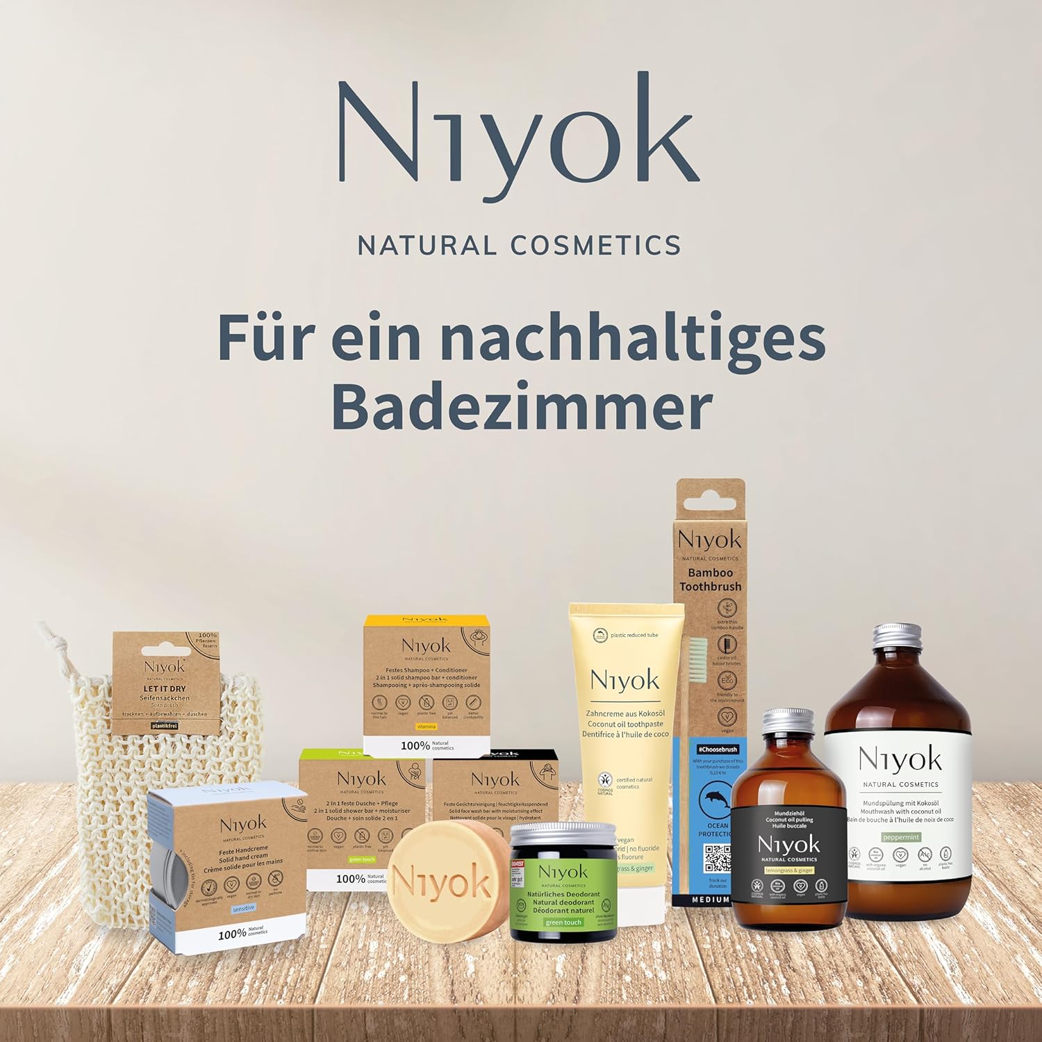 Niyok 2-in-1 Anti-Transpirant Deo-Creme „Kokosnuss ohne Parfüm“ (40 ml), natürliches Deo ohne Aluminium, 24 Stunden Schutz vor Geruch und Schweiß, Deo-Creme Sensitiv, Kokosnussöl-Deodorant – Bild 8