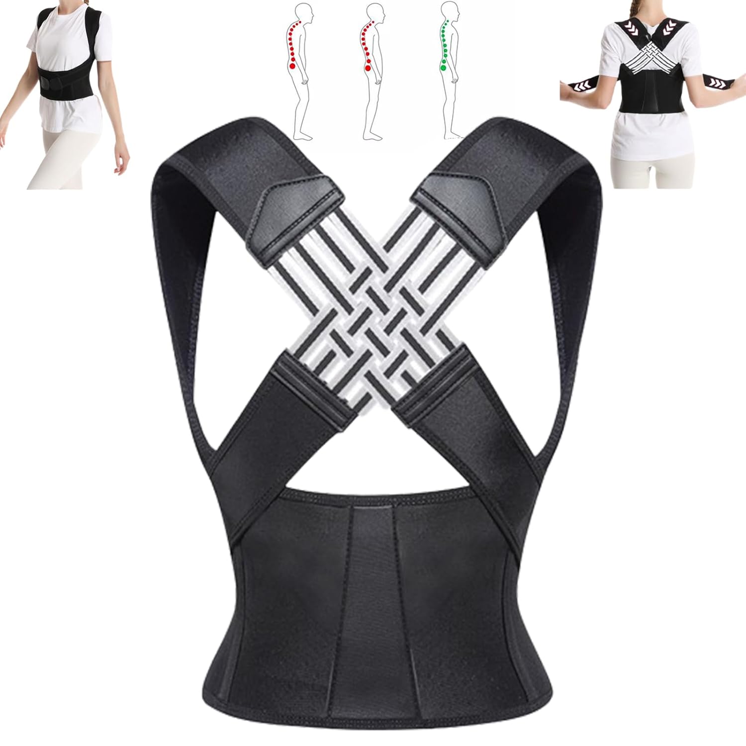Alignflex Your Posture Trainer, Haltungskorrektur-Rückenstütze für Männer und Frauen, Riding Strength Haltungskorrektur, Riderform, Levonti, Haltungskorrekturband, Rückenglätter, My Hanna Spine Pro