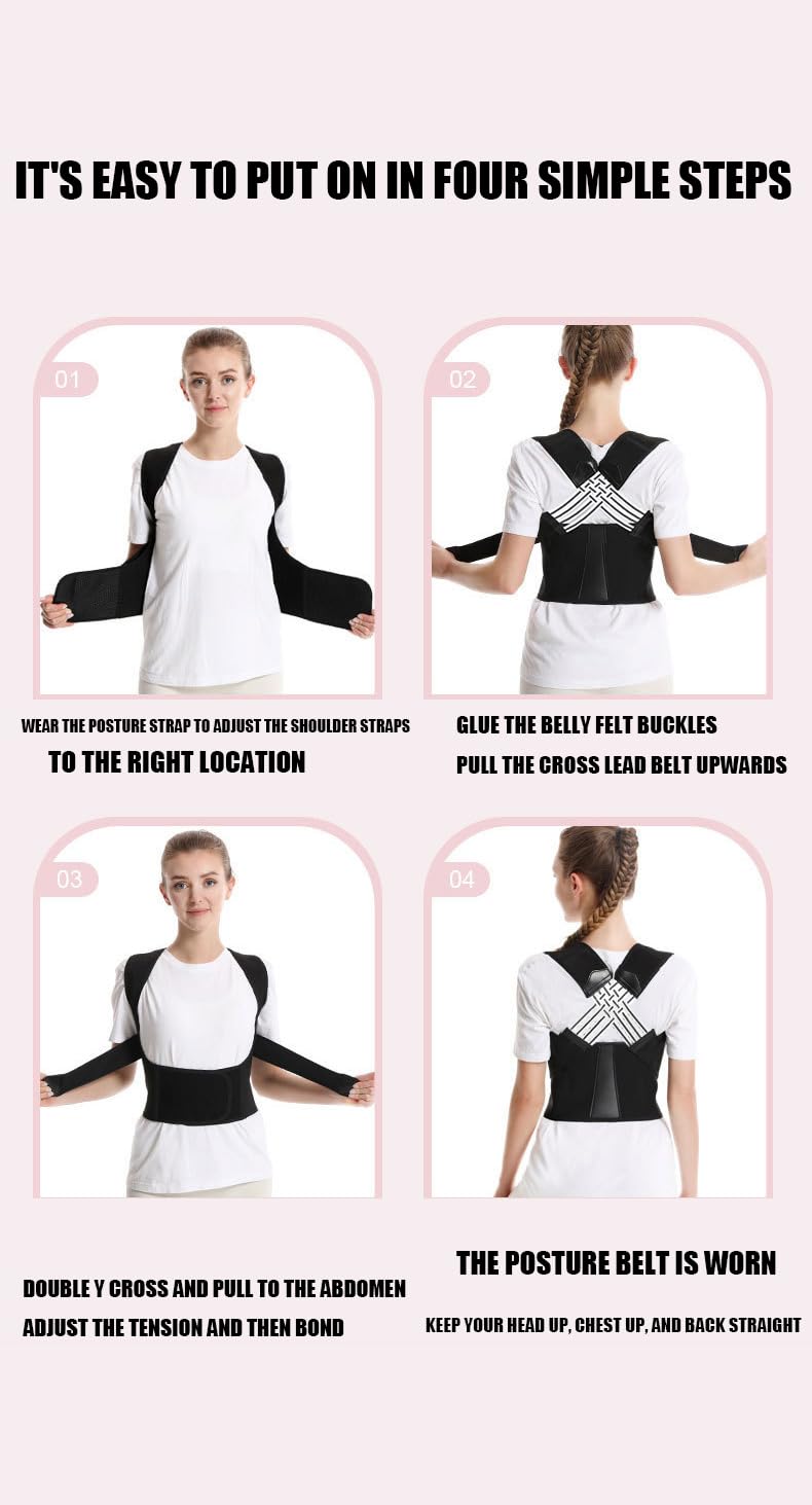 Alignflex Your Posture Trainer, Haltungskorrektur-Rückenstütze für Männer und Frauen, Riding Strength Haltungskorrektur, Riderform, Levonti, Haltungskorrekturband, Rückenglätter, My Hanna Spine Pro – Bild 4
