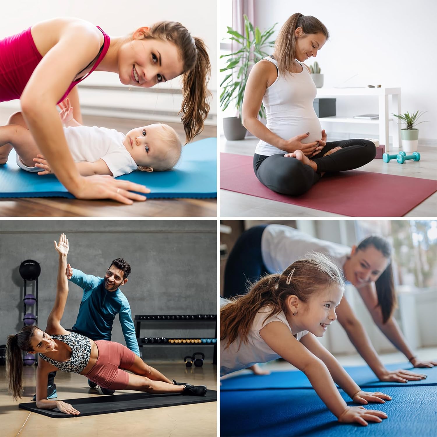 ALPIDEX Yogamatte extra dick 1,5 cm, Gymnastikmatte, 3 Größen, E-Book, rutschfest, phthalatfrei, Fitnessmatte, Gymnastik, Pilates, Sport, Physio, HIIT, Yoga, Trainingsmatte, Schlafmatte – Bild 7