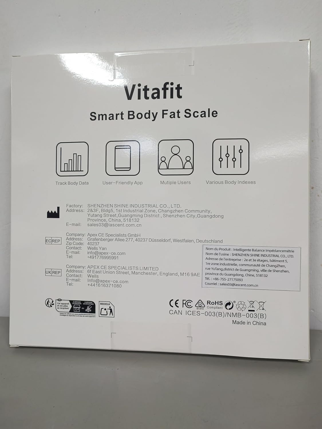 Vitafit Körperfettwaage, Personenwaage mit App, Körperanalysewaage mit Bluetooth, Personenwaage mit Körperfett und Muskelmasse, BMI, Protein, BMR, Silber – Bild 9