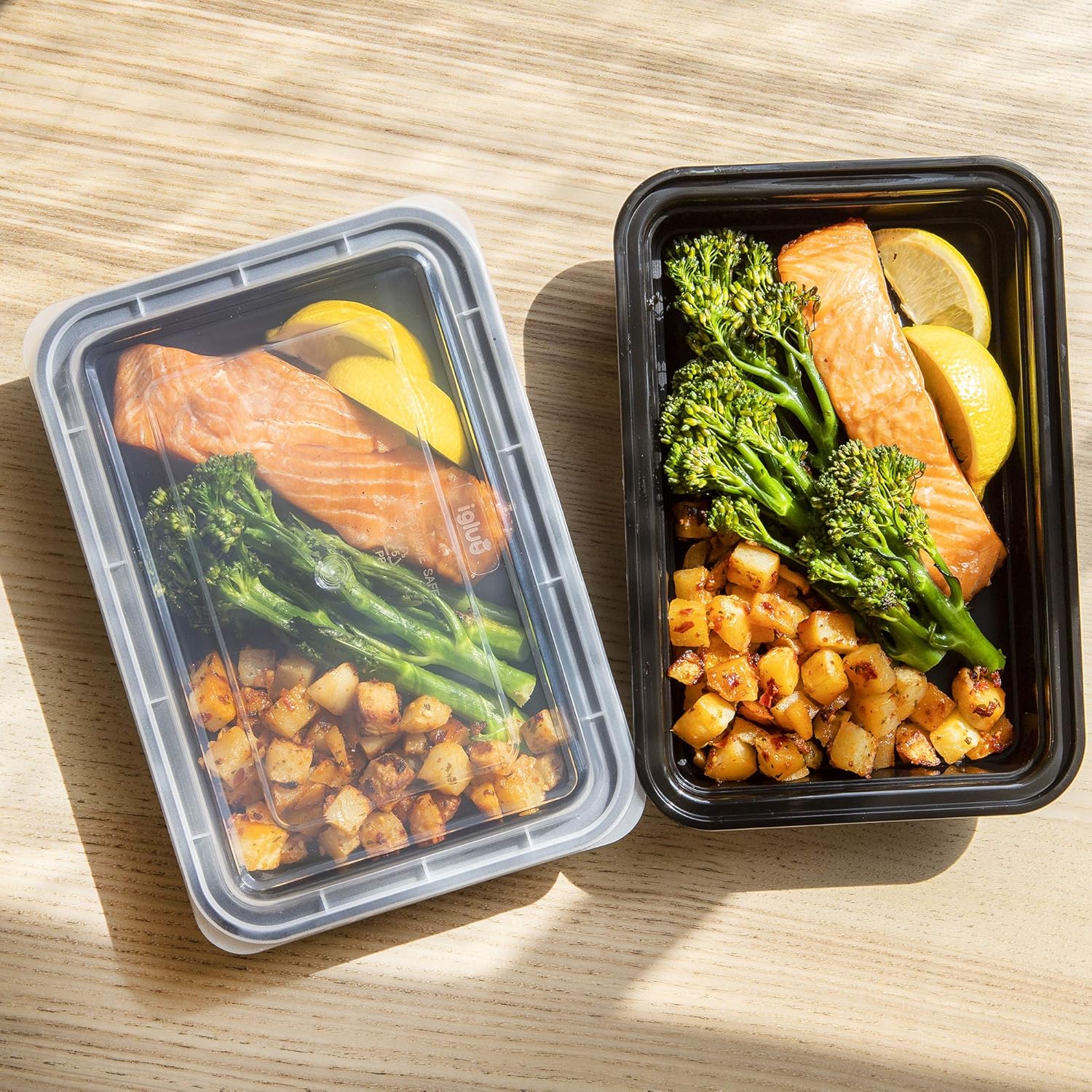 Igluu Meal-Prep-Behälter mit 1 Fach, Lebensmittelbox, Lunchbox, mikrowellengeeignet, spülmaschinenfest und wiederverwendbar, luftdichter Deckelverschluss, BPA-frei, 30 Stück – Bild 2