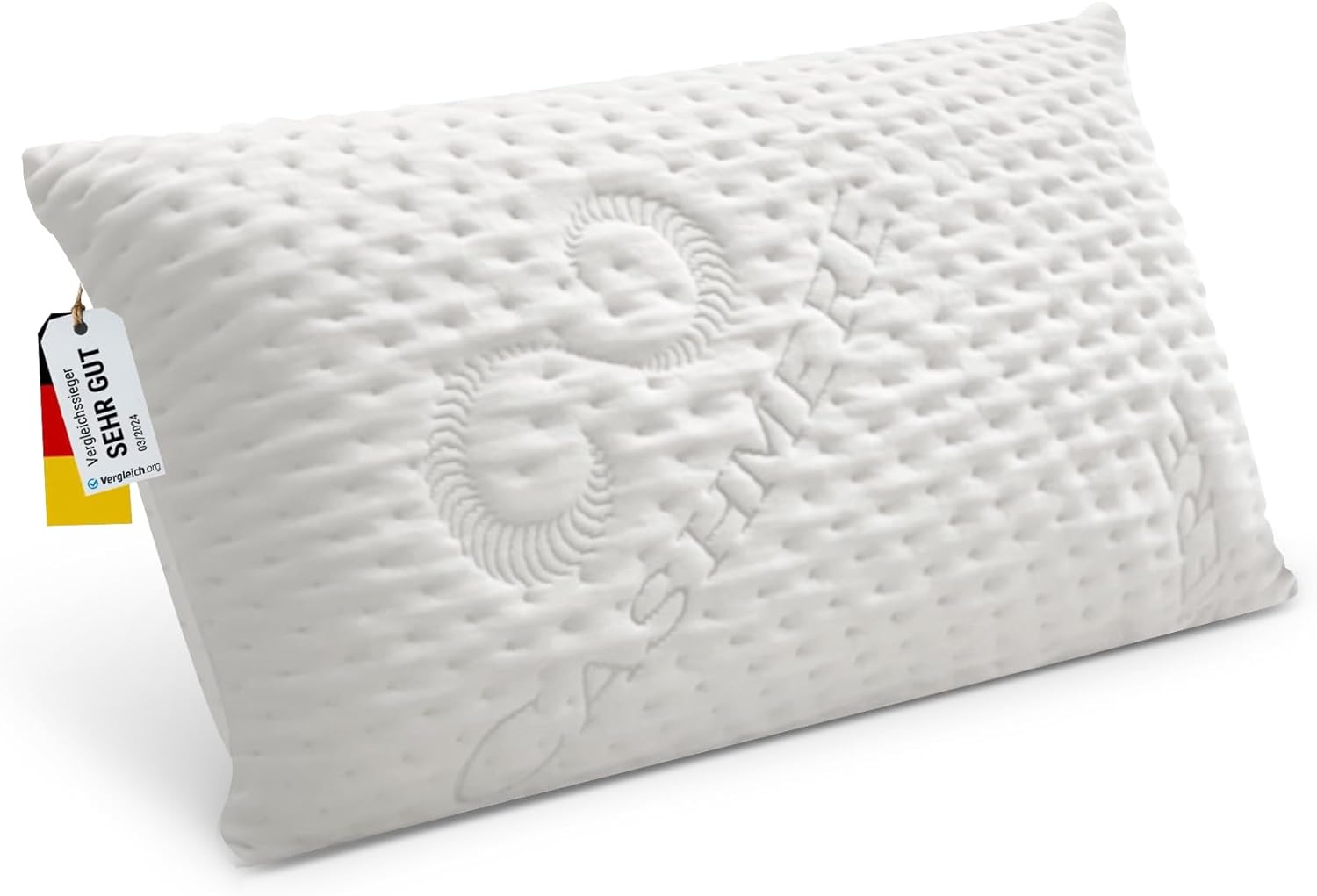 FMP Matratzenmanufaktur Orthopädisches Nackenstützkissen, viskoelastisches Memory-Kissen, Nackenkissen, verschiedene Höhen, 70x36x11 cm