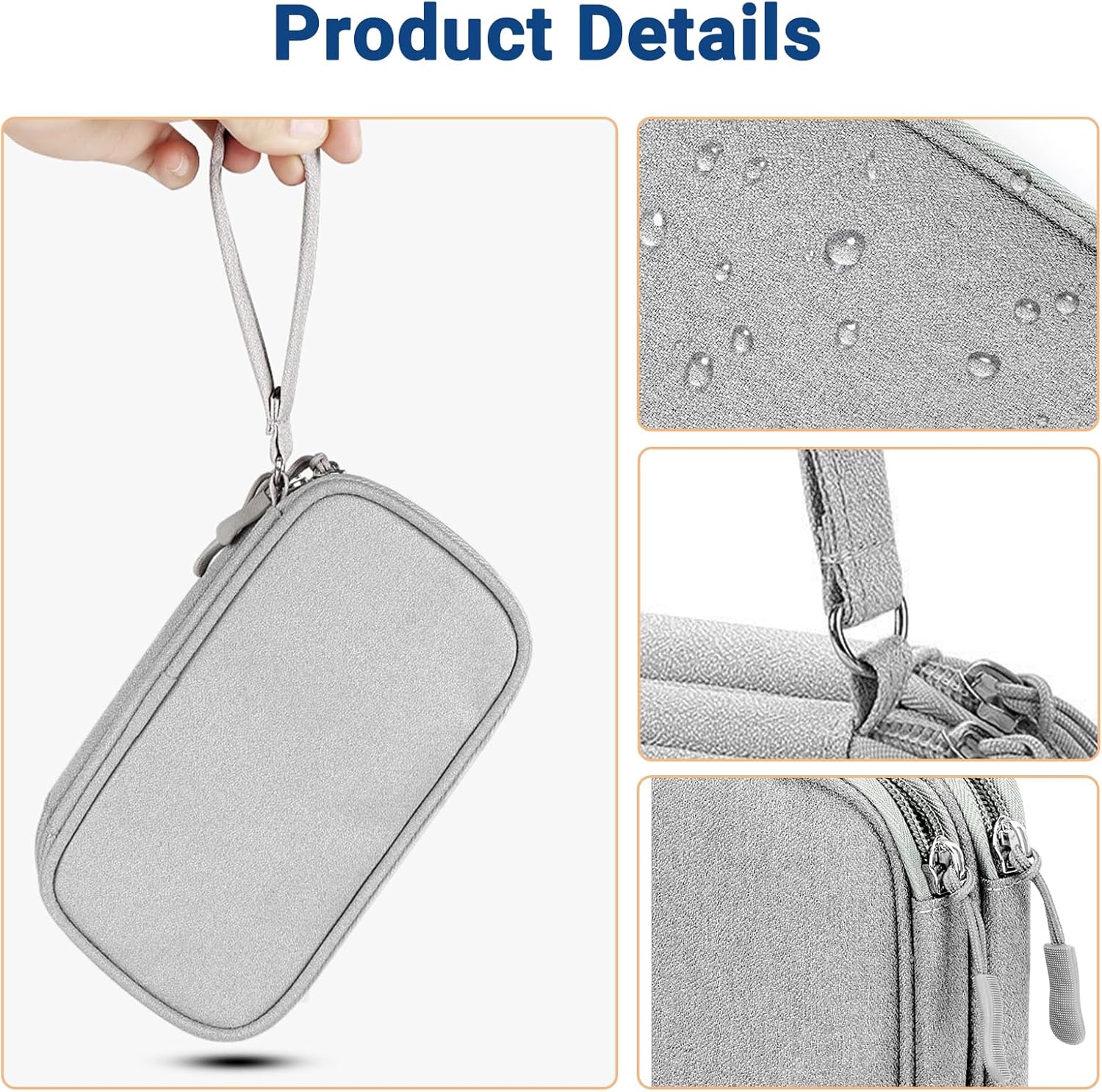 Diabetiker-Tasche, doppellagige Medikamenten-Tragetasche für Glukosemessgerät, Insulin-Stift, Teststreifen, Spritzen, Nadeln, Aufbewahrungstasche für Blutzuckermessgerät, Diabetes-Zubehör, Pink – Bild 5