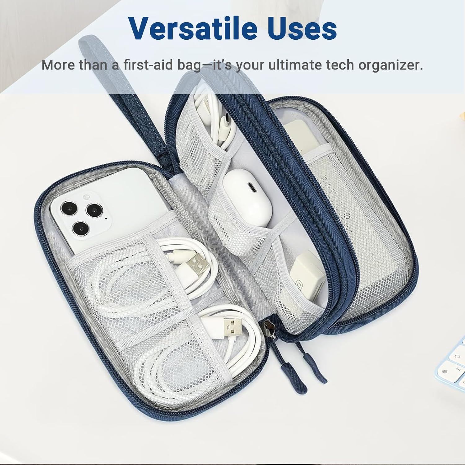Diabetiker-Tasche, doppellagige Medikamenten-Tragetasche für Glukosemessgerät, Insulin-Stift, Teststreifen, Spritzen, Nadeln, Aufbewahrungstasche für Blutzuckermessgerät, Diabetes-Zubehör, Pink – Bild 9