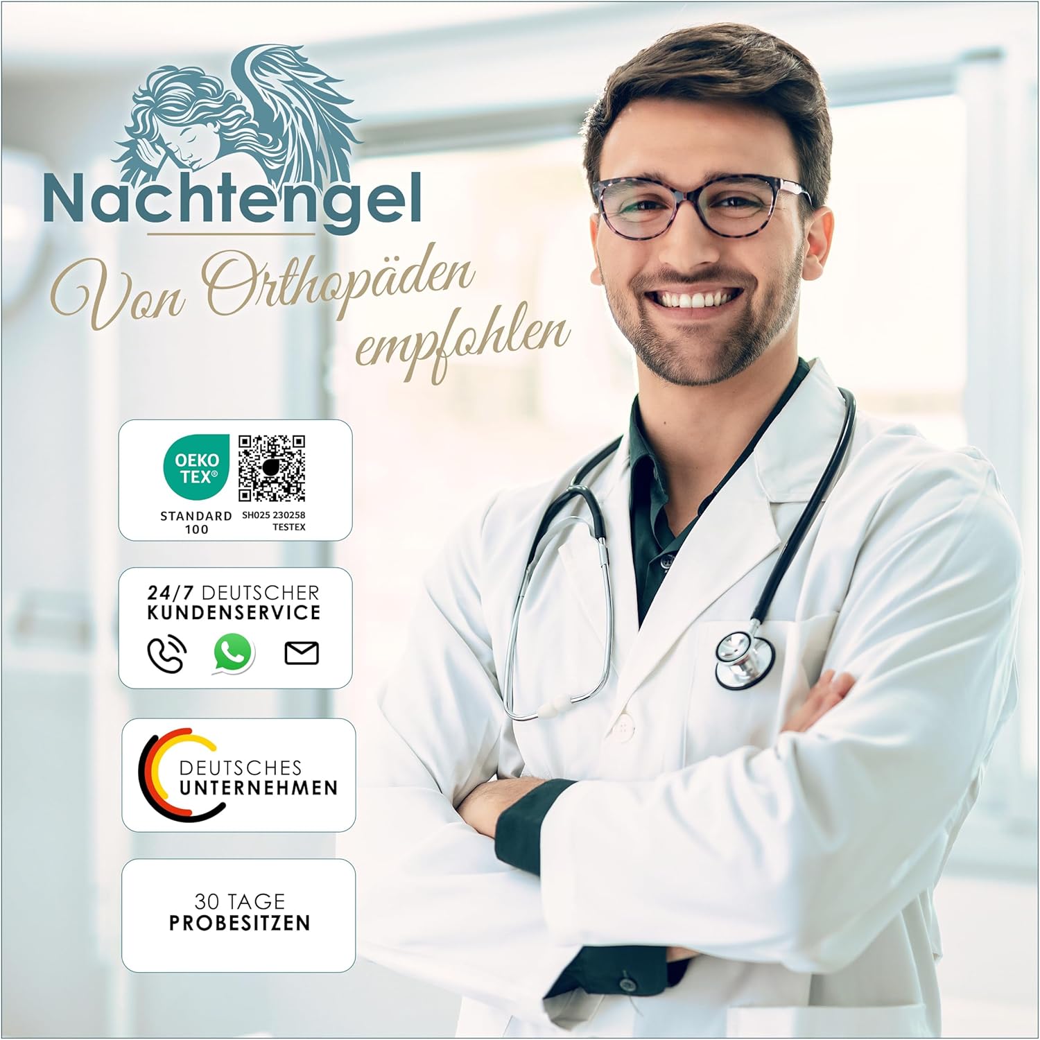 Orthopädisches Sitzkissen mit Memory-Schaum – Sitzkissen Stuhl für ergonomischen Komfort & Steißbein-Entlastung – Effektives Steißbeinkissen für Büro, Heimbüro & Auto – schwer 85–120 kg – Bild 7