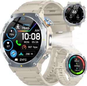 Militär-Smartwatch Herren GPS, 1,4...