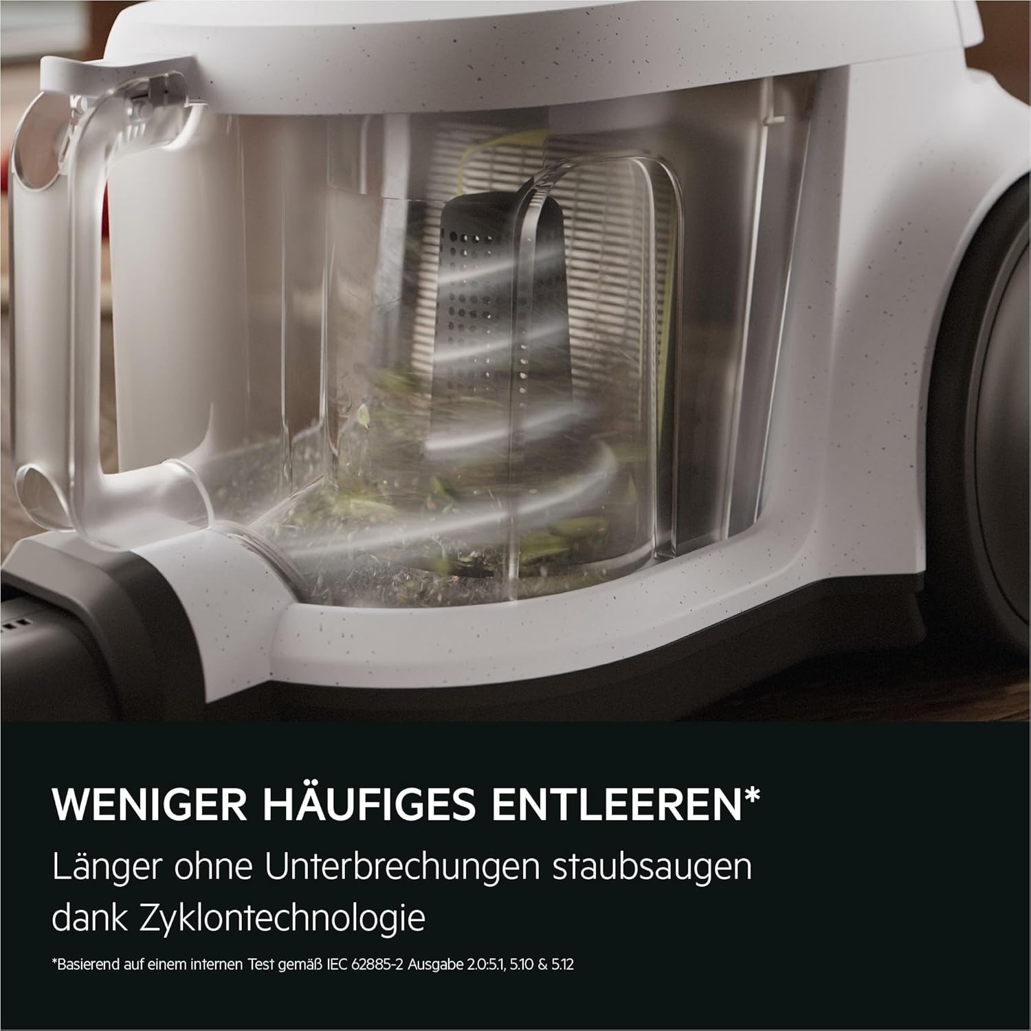AEG Clean 5000 Staubsauger ohne Beutel, Bodenstaubsauger für alle Bodenflächen, Zubehör, 1000 Watt, 9 m Aktionsradius, 2 L Staubbehälter, 60 % recyceltes Material, waschbarer HEPA-Filter, dunkelrot, AL51C1DRF – Bild 5