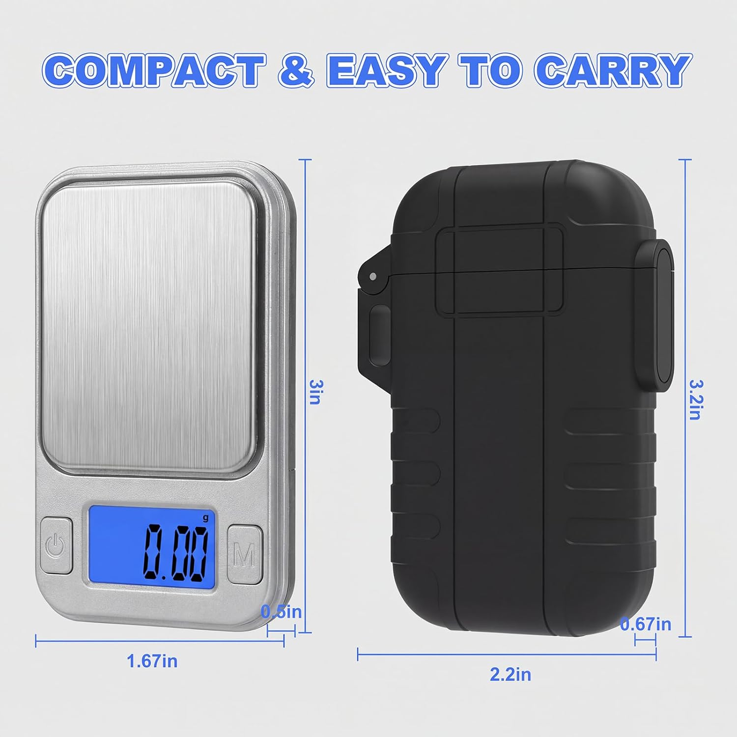 Diyife Mini-Präzisionswaage, Taschenwaage 0,01 G, ultraportable digitale Präzisionswaage 200 G, LCD-Display & Tara-Funktion, mit Aufbewahrungsbox & 8 Einheiten, Buchstabenwaage für Schmuck, Medizin – Silber – Bild 2
