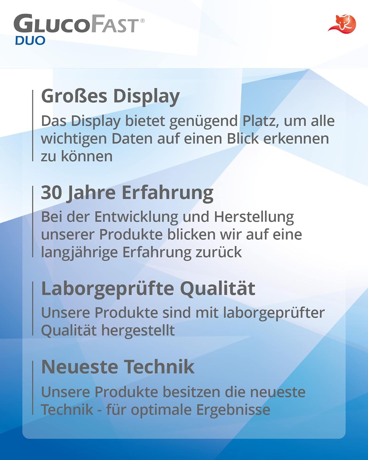 Duo Blutzuckermessgerät (mmol/L) Set mit 60 Teststreifen und 10 Lanzetten, zertifiziertes Diabetes-Messsystem mit hoher Genauigkeit, einfach zu bedienen – Bild 6