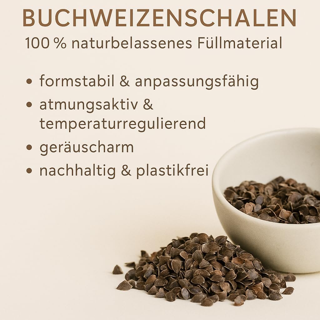 Yoga-Kissen, H 15 cm, Stickerei, Shanti-Sonne oder Labyrinth, waschbarer Bezug, gefüllt mit Buchweizenschalen, bequem, hochwertig, personalisierbar nach Wunsch – Bild 6