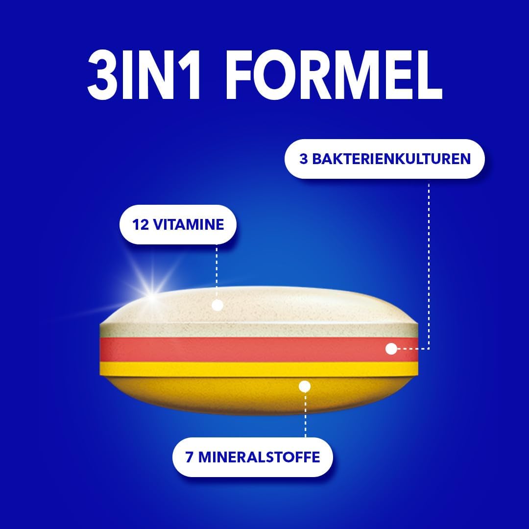 Bion3 Immune (1) Tabletten, Multivitamin-Nahrungsergänzungsmittel zur Immununterstützung (1) mit Vitamin C, Vitamin D, Zink & Eisen, sowie Bakterienkulturen, 90 Tabletten, 1 Monatsvorrat – Bild 5