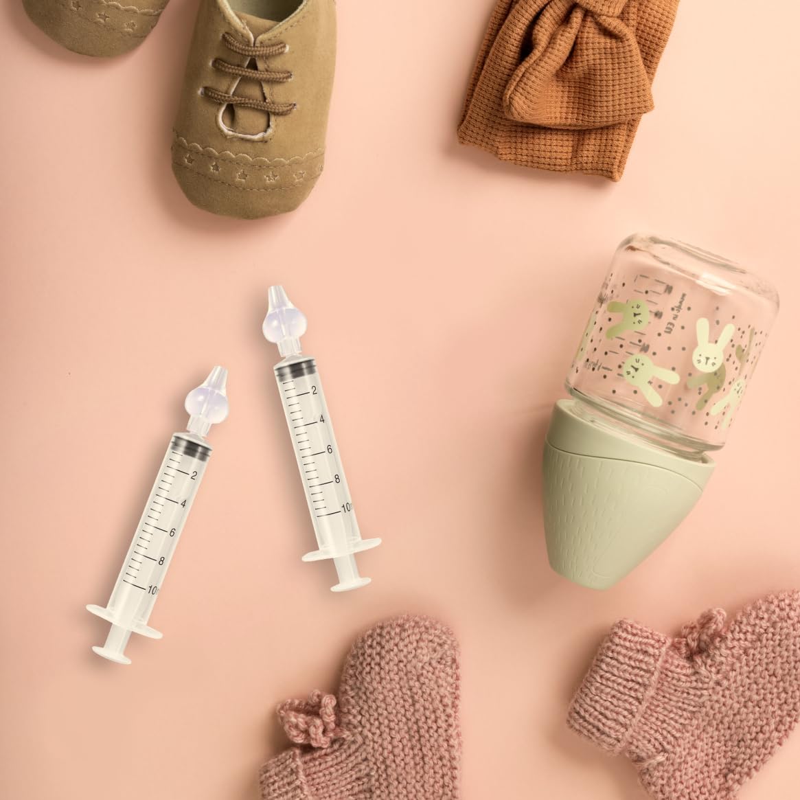 Nasenspritzen für Babys, 2er-Set, Nasenreinigung & Nasenspülung, wiederverwendbar & BPA-frei, ab 4 Monaten – Bild 6