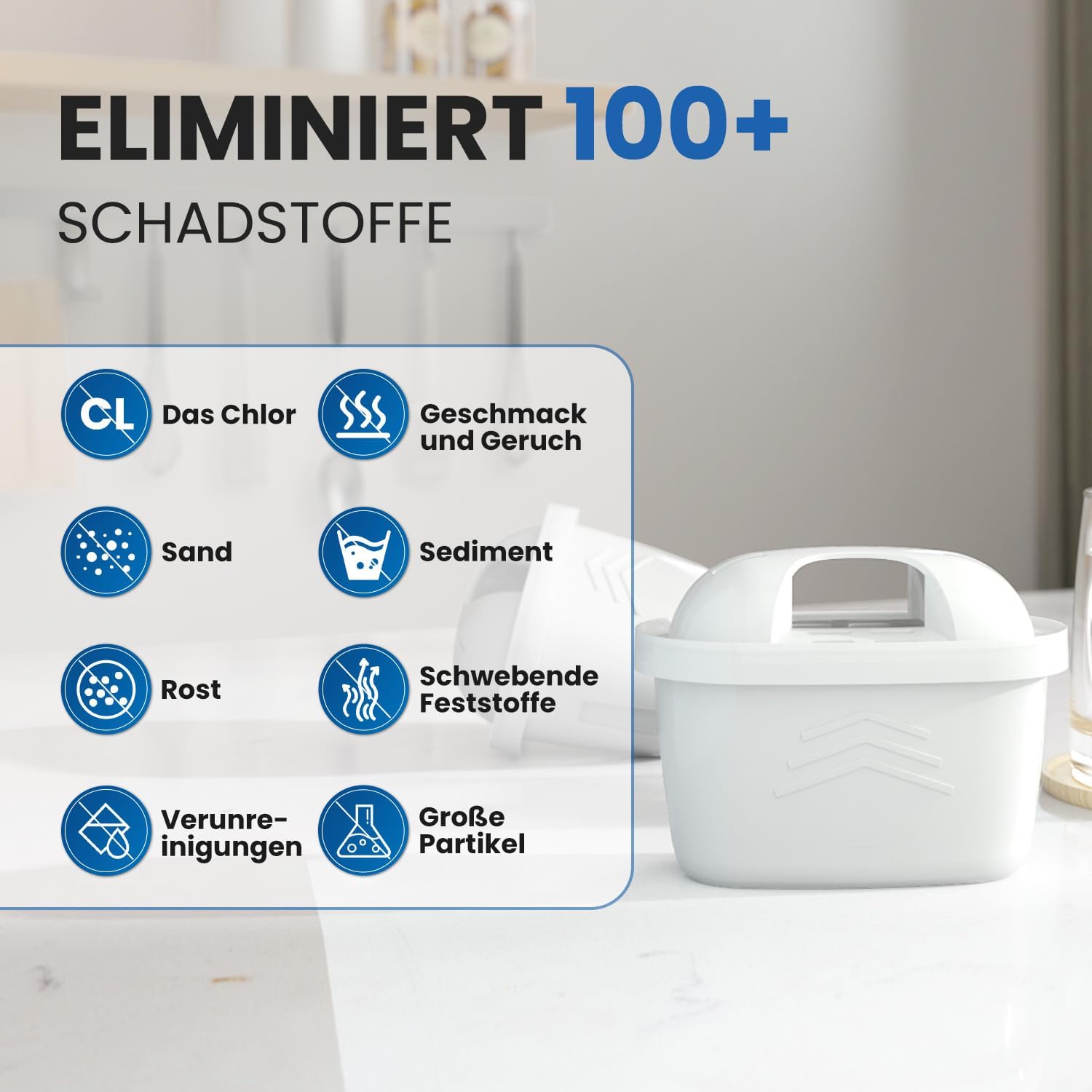 Everspring TÜV SÜD zertifizierter Wasserfilter-Ersatz für Brita Maxtra+, Maxtra Plus, Mavea, Anna Duomax 6 Stück (Rechnung vorhanden) – Bild 4