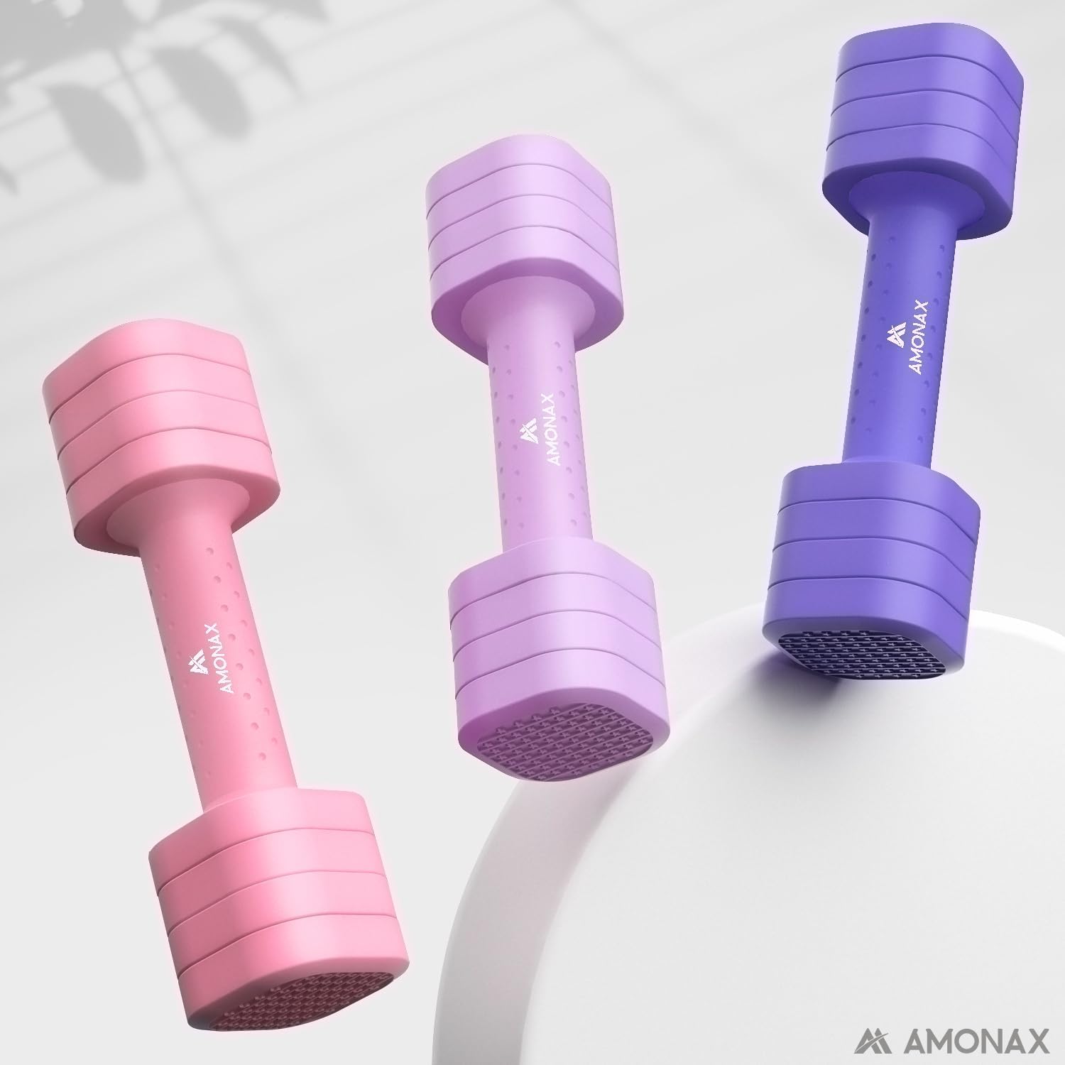 Amonax Verstellbare Hanteln, Hanteln Frauen Set, 1-5kg Kurzhanteln 2er Set, 4-in-1 Hantel Set für Frauen und Männer, Gewichte Hantel für Home Gym, Krafttraining Zuhause – Bild 7