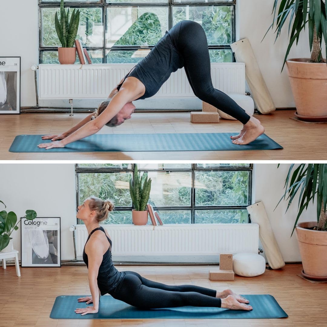Bodhi Eco Pro Yogamatte, 100 % Naturkautschuk, extrem rutschfest, 100 % natürlich & ökologisch, professionelle Matte für Yoga & Pilates, ideal für dynamisches Yoga, 185 x 60 x 0,4 cm – Bild 6