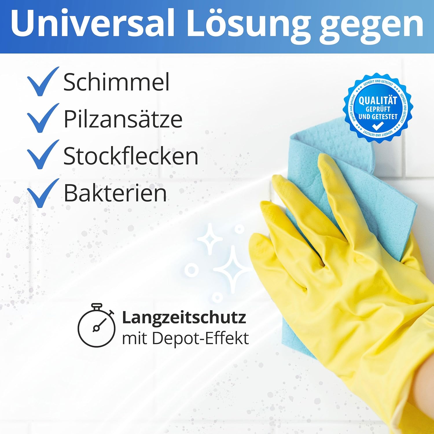 Nanoprotect Mould Ex Pro – Professionelles Anti-Schimmel-Spray mit einzigartiger Haftwirkung zur vollständigen Entfernung von Schimmel & Bakterien, 0,5 kg – Bild 4