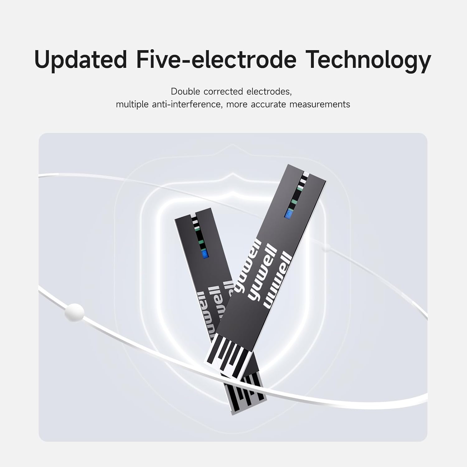 yuwell Blutzuckermessgerät-Set mit Teststreifen x 10 und Lanzetten x 10, inklusive Batterien (Modell 710) – Bild 3