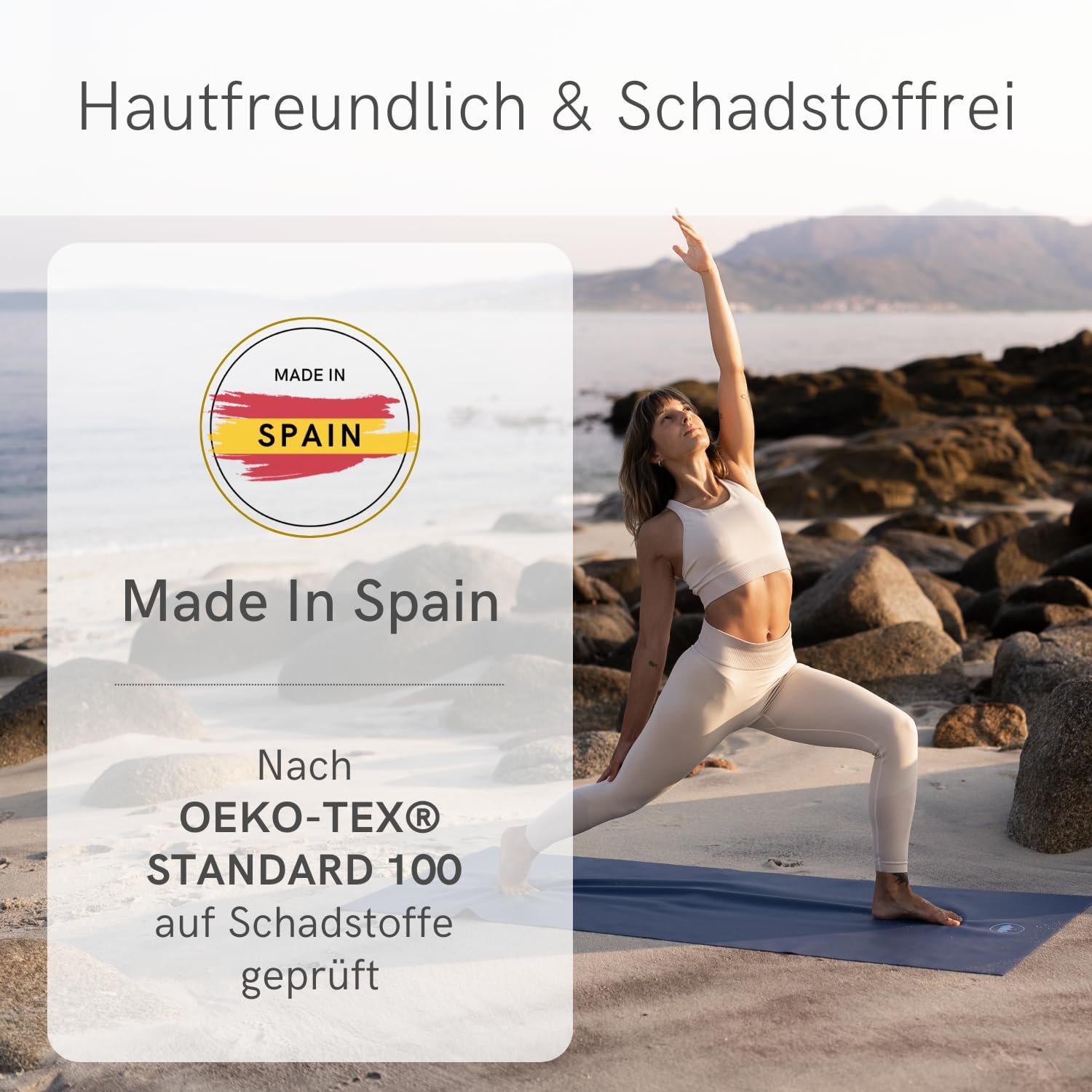 Lotuscrafts ARISE Reise-Yogamatte, faltbar, hergestellt in Spanien, dünn und einfach zu falten, ökologische Reisematte aus 100 % Naturkautschuk, professionelle Yogamatte (185 x 65 x 0,13 cm) – Bild 5