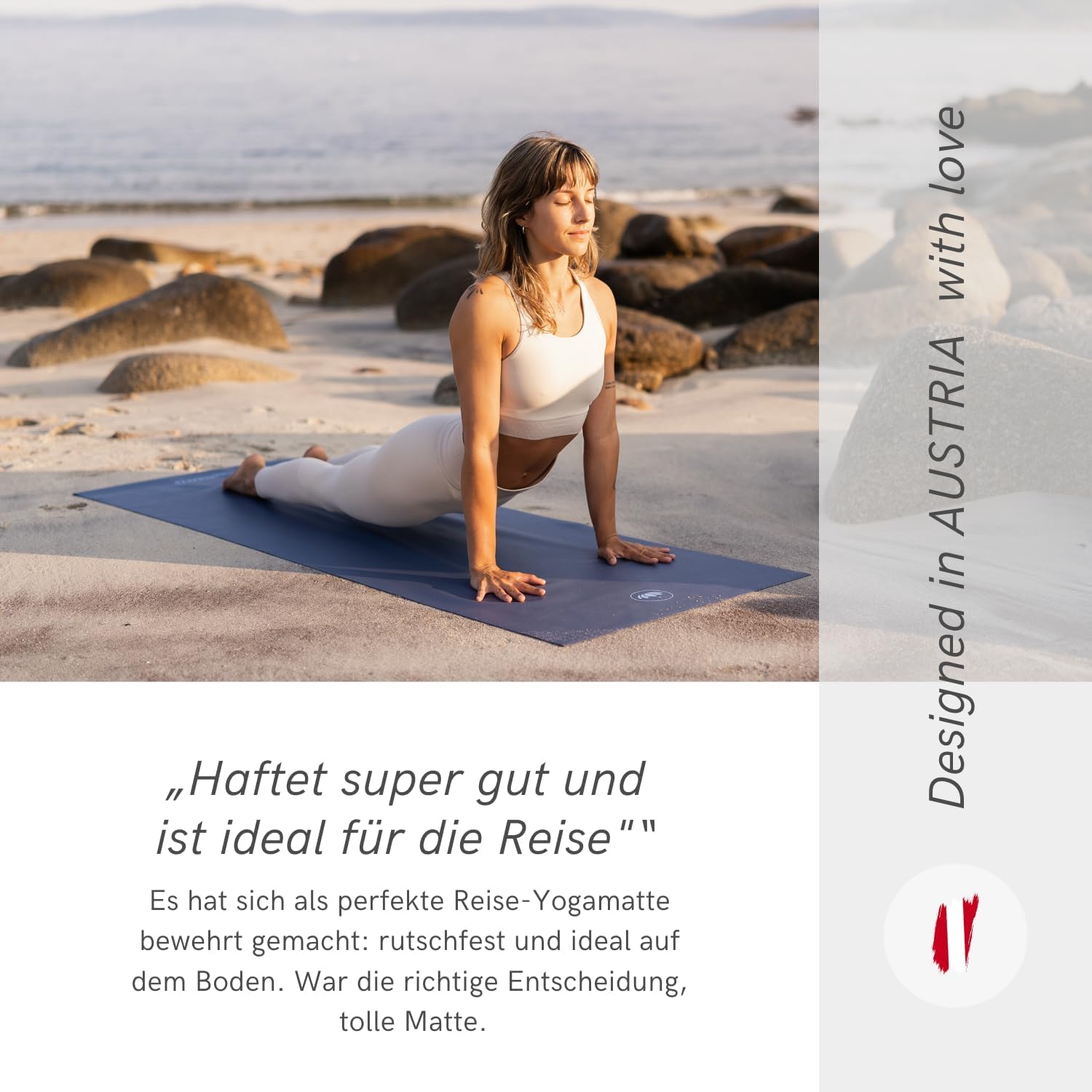 Lotuscrafts ARISE Reise-Yogamatte, faltbar, hergestellt in Spanien, dünn und einfach zu falten, ökologische Reisematte aus 100 % Naturkautschuk, professionelle Yogamatte (185 x 65 x 0,13 cm) – Bild 7