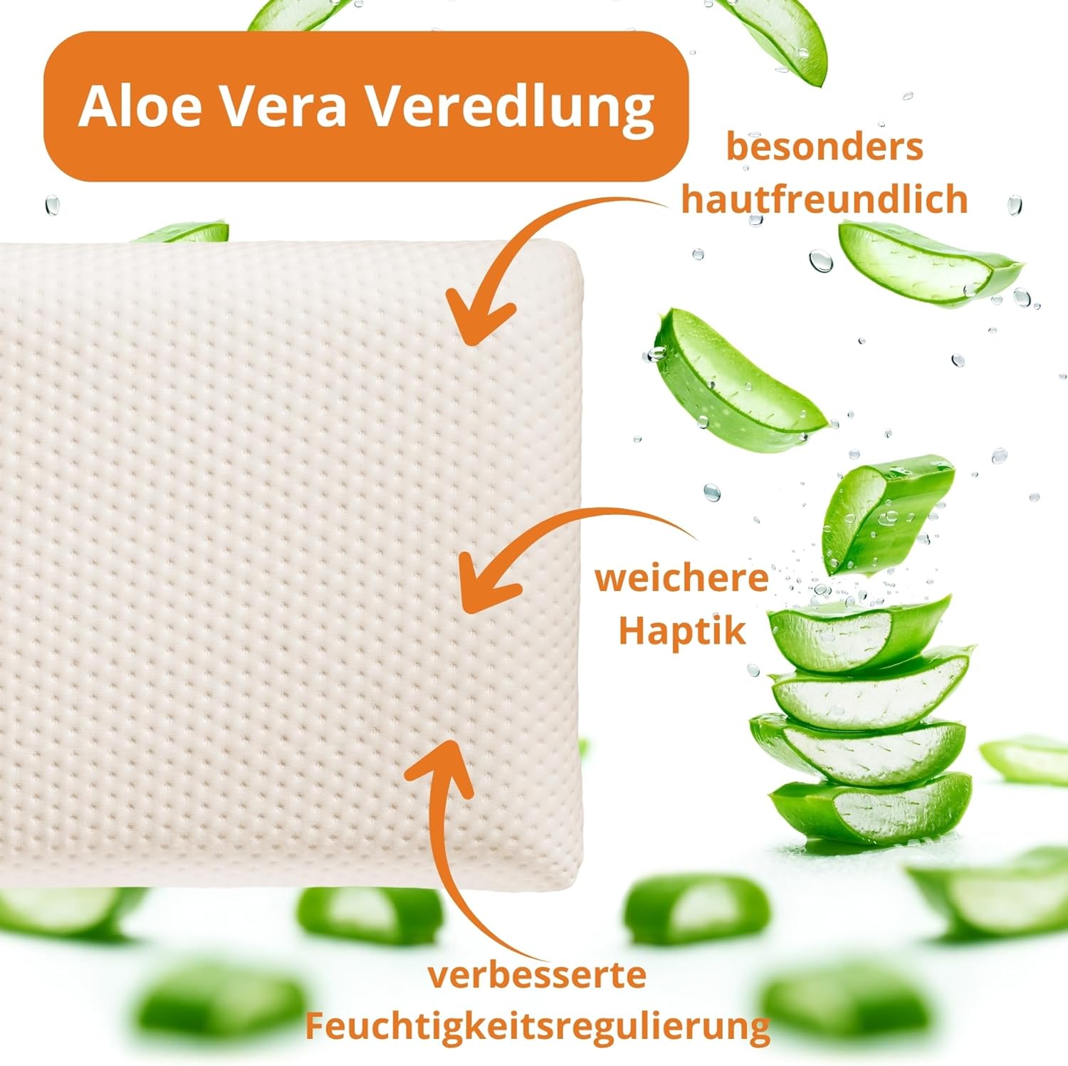 sleepling kleines Reisekissen 25 x 42 cm, Höhe 10 cm, Nackenkissen, orthopädisches Kissen, komprimierbares Memory Foam Visco-Kissen 25 x 42 cm, ergonomisches Nackenstützkissen, hergestellt in der EU, Öko-Tex – Bild 2