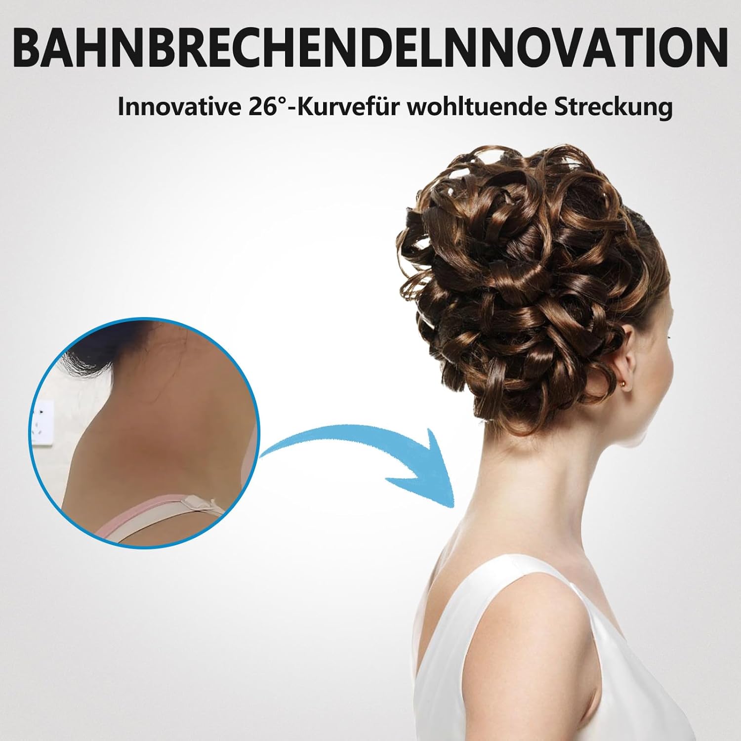 Reiteag Cloudy Neck, Neck Cloud Original, Nackendehner, orthopädischer Testsieger, Premium Nackenhöcker-Weg-Korrekturkissen, lindert Verspannungen und Steifheit im Nacken – Bild 3
