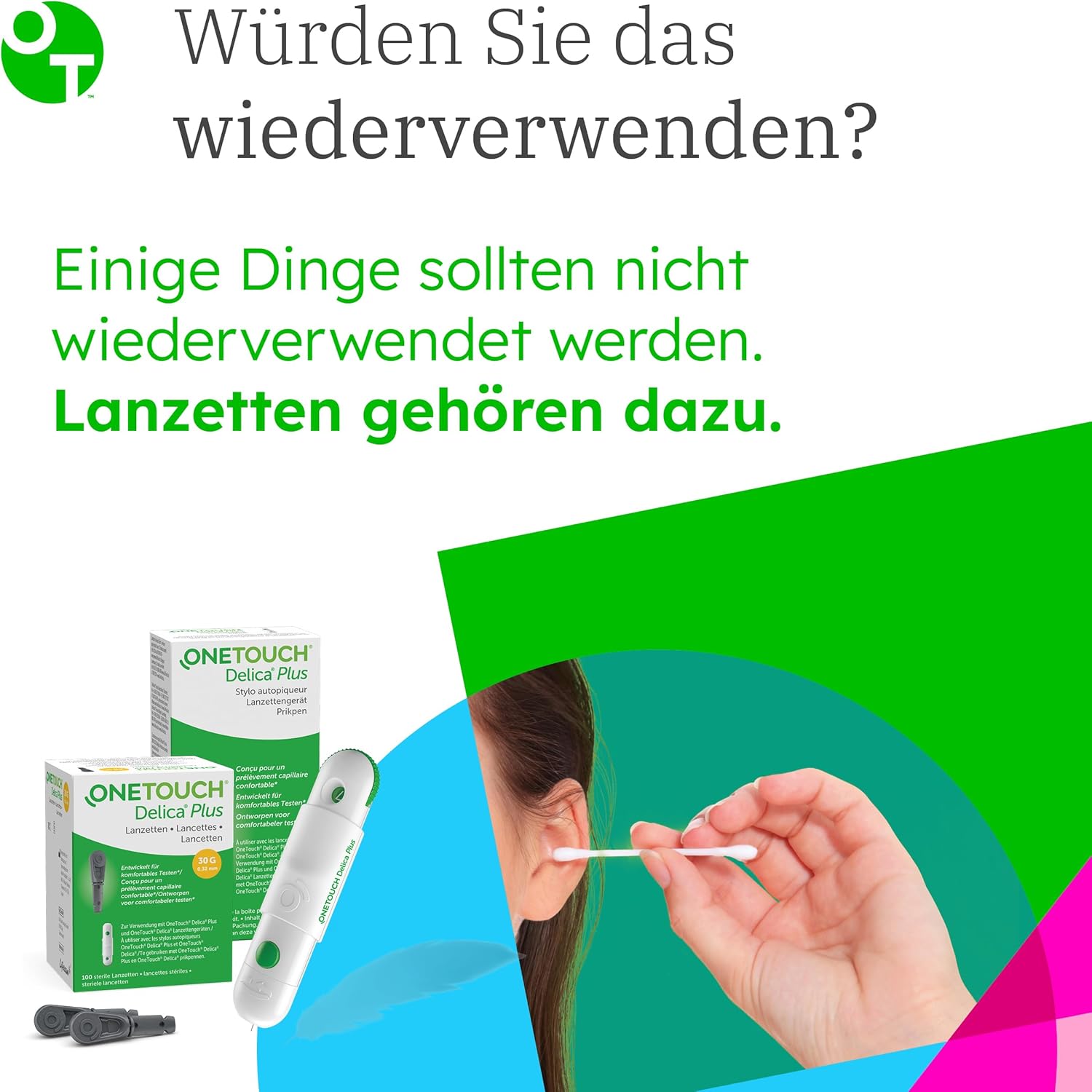 OneTouch Ultra Plus Combo Pack S zur Blutzuckermessung | Teststreifen und Lanzetten für Diabetes (Zuckerkrankheit) | 30 Tests | 1 Teststreifen, 1 Packung Lanzetten, je 30 Stück – Bild 6