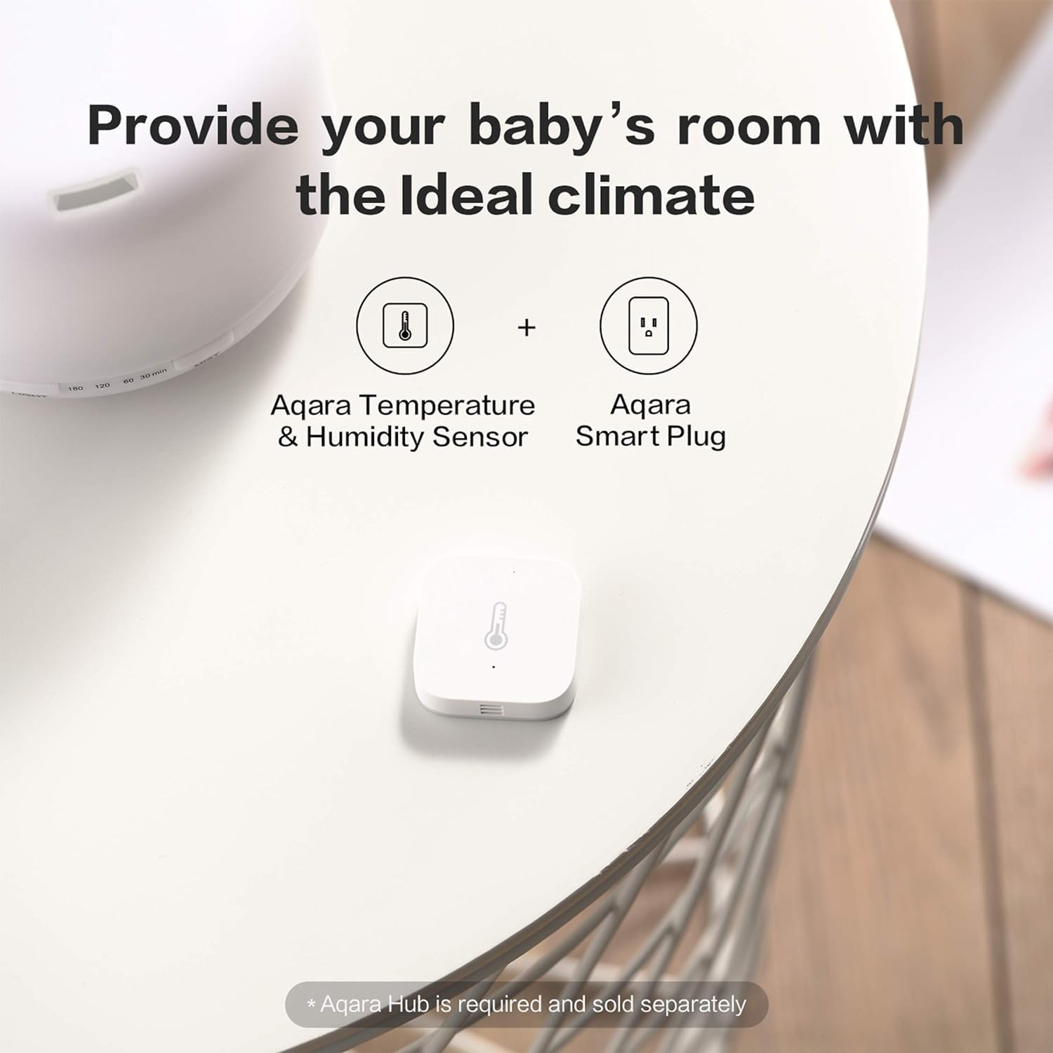 Aqara Temperatur- und Luftfeuchtigkeitssensor, ERFORDERT AQARA HUB, Zigbee, für Fernüberwachung und Heimautomatisierung, kabelloses Thermometer-Hygrometer, kompatibel mit Apple HomeKit, Alexa, funktioniert mit IFTTT – Bild 6