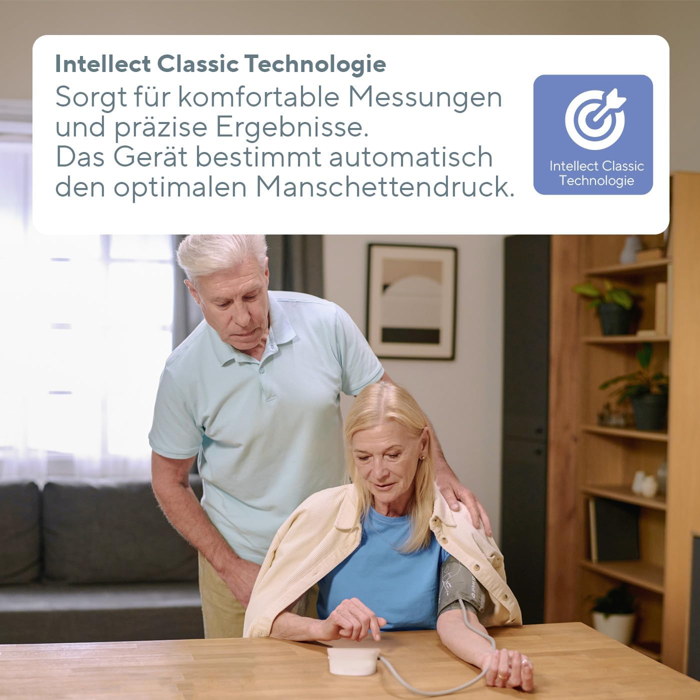 B.Well Swiss PRO-35 Automatisches Oberarm-Blutdruckmessgerät, klinisch validiertes Blutdruckmessgerät, Arrhythmie-Erkennung und 30 Speicherplätze, inklusive waschbarer Manschette, Größe ML + Adapter – Bild 4