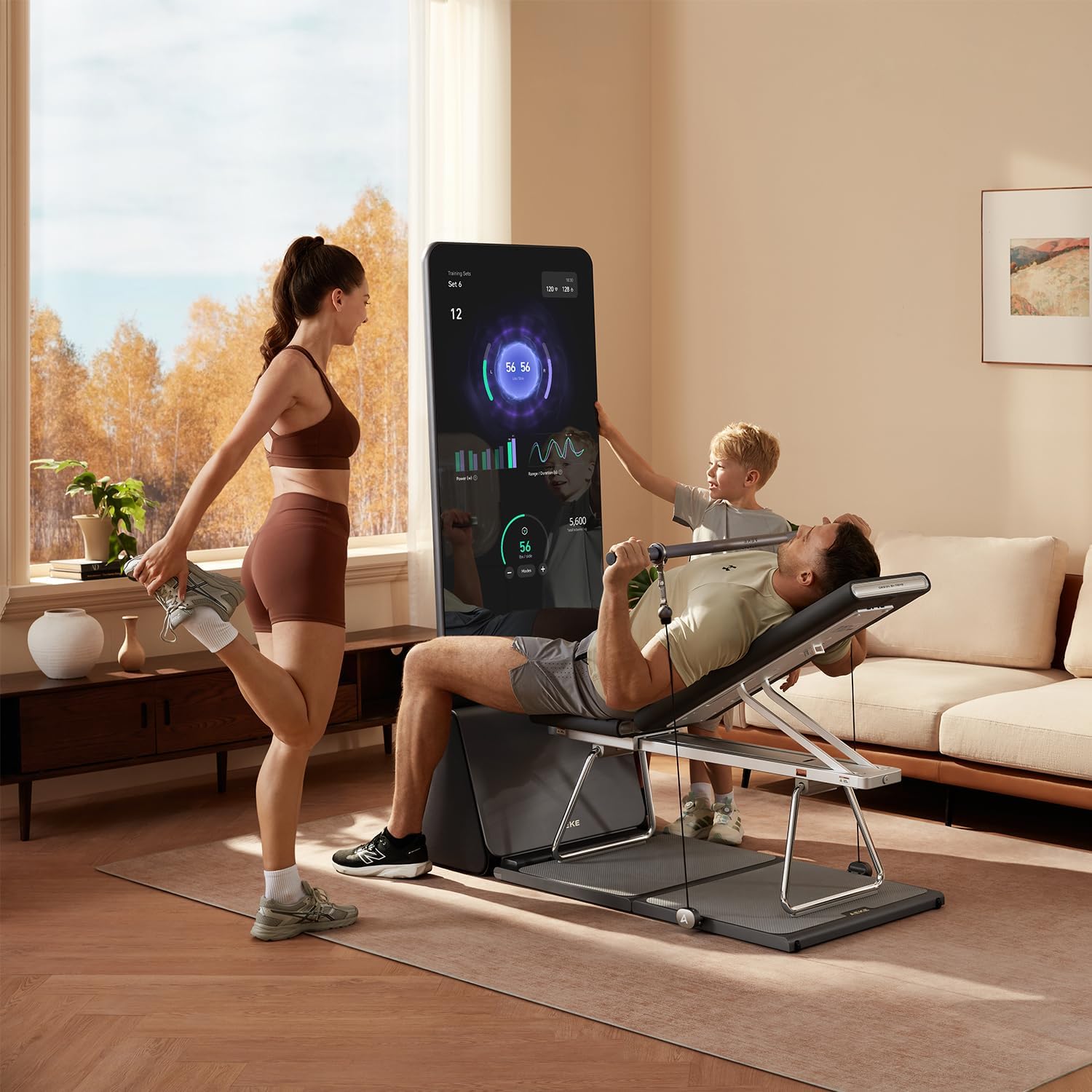 AEKE K1 Smart Home Gym System: KI-gestütztes All-in-One-Fitnessgerät für Ganzkörper-Krafttraining und personalisierte Workouts – K1 – Bild 3