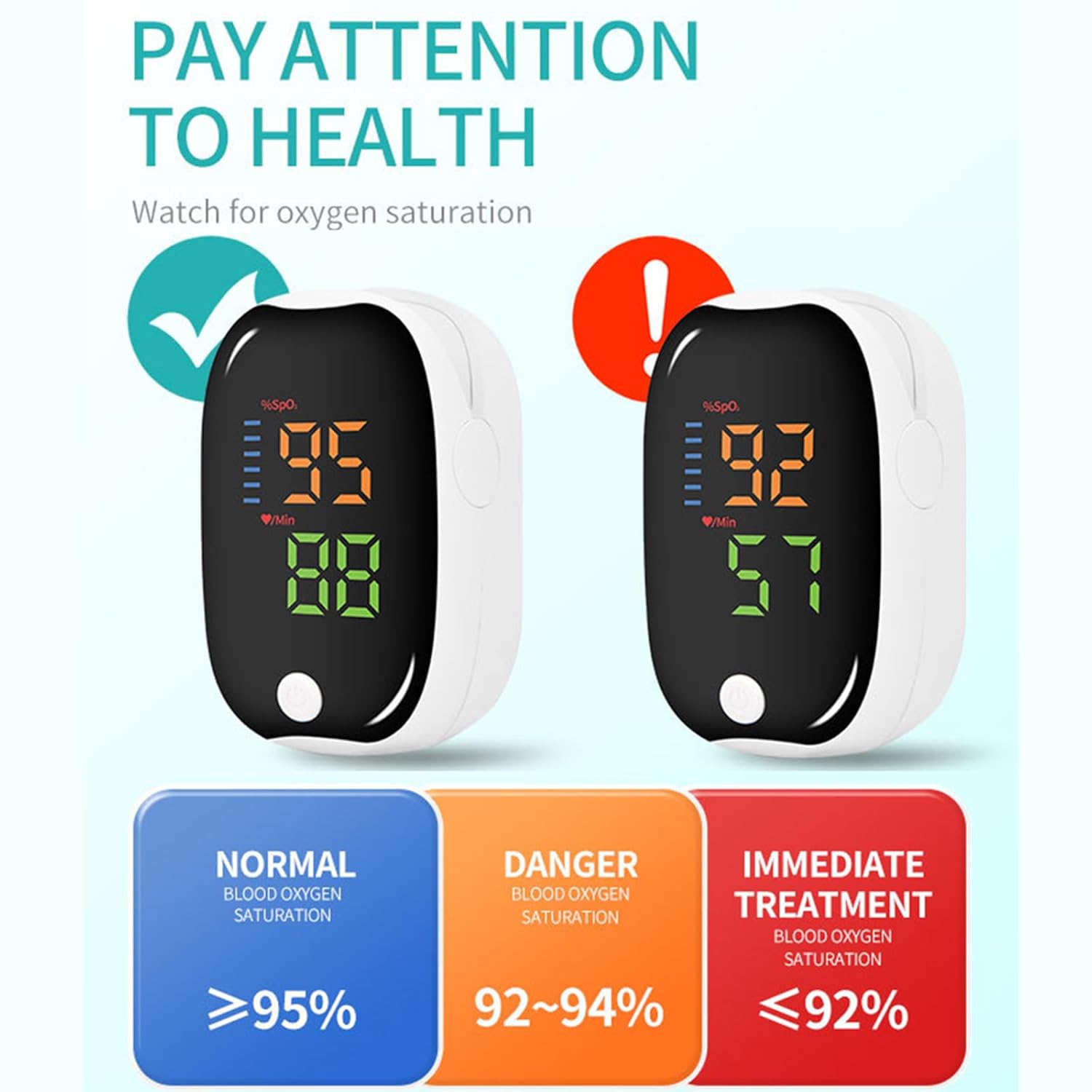 Fingerpulsoximeter Sport, SpO₂ & Pulsfrequenzmesser mit OLED-Display, tragbar für Training, Wandern und Freizeit (Schwarz, 4 Stück) – Bild 4