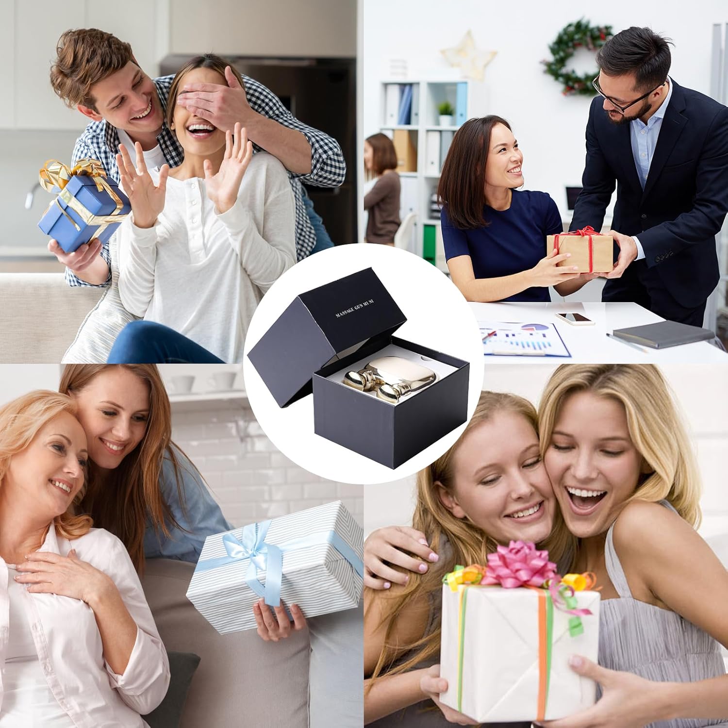 ZONSUSE Mini tragbare Massagepistole, kompakte Muskelmassagepistole, Reisemassagepistole, für Sport, Zuhause, Büro, Ausflüge, sofortige Linderung von Muskelermüdung, Geschenk für Männer und Frauen (Gold) – Bild 7