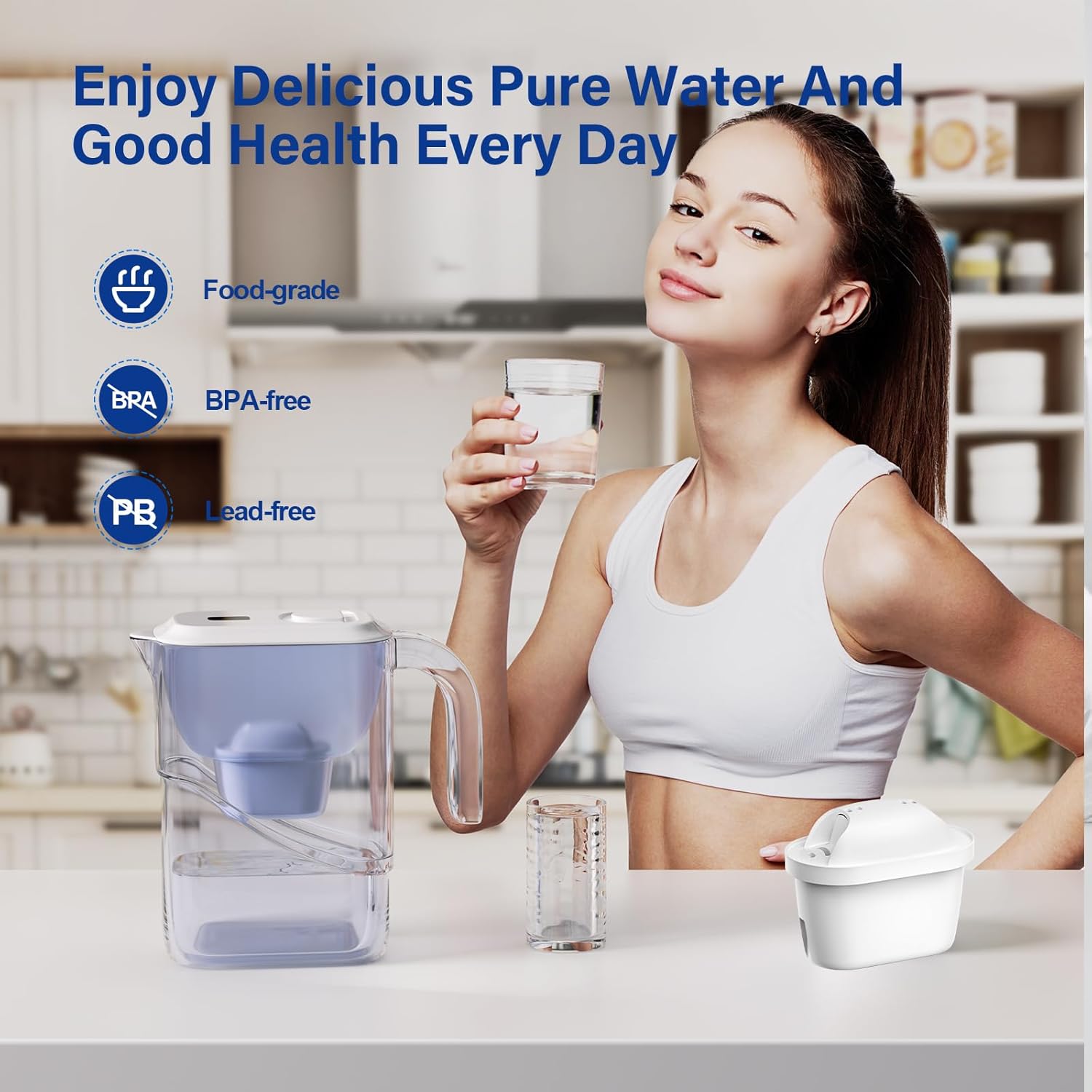 Wasserfilterkartuschen, Ersatz für Brita Maxtra Pro Marella Maxtra Plus, Filtert Kalk, Wasserkocher-Filterkartuschen, kompatibel mit Brita All-in-1 (6, 6P) – Bild 5