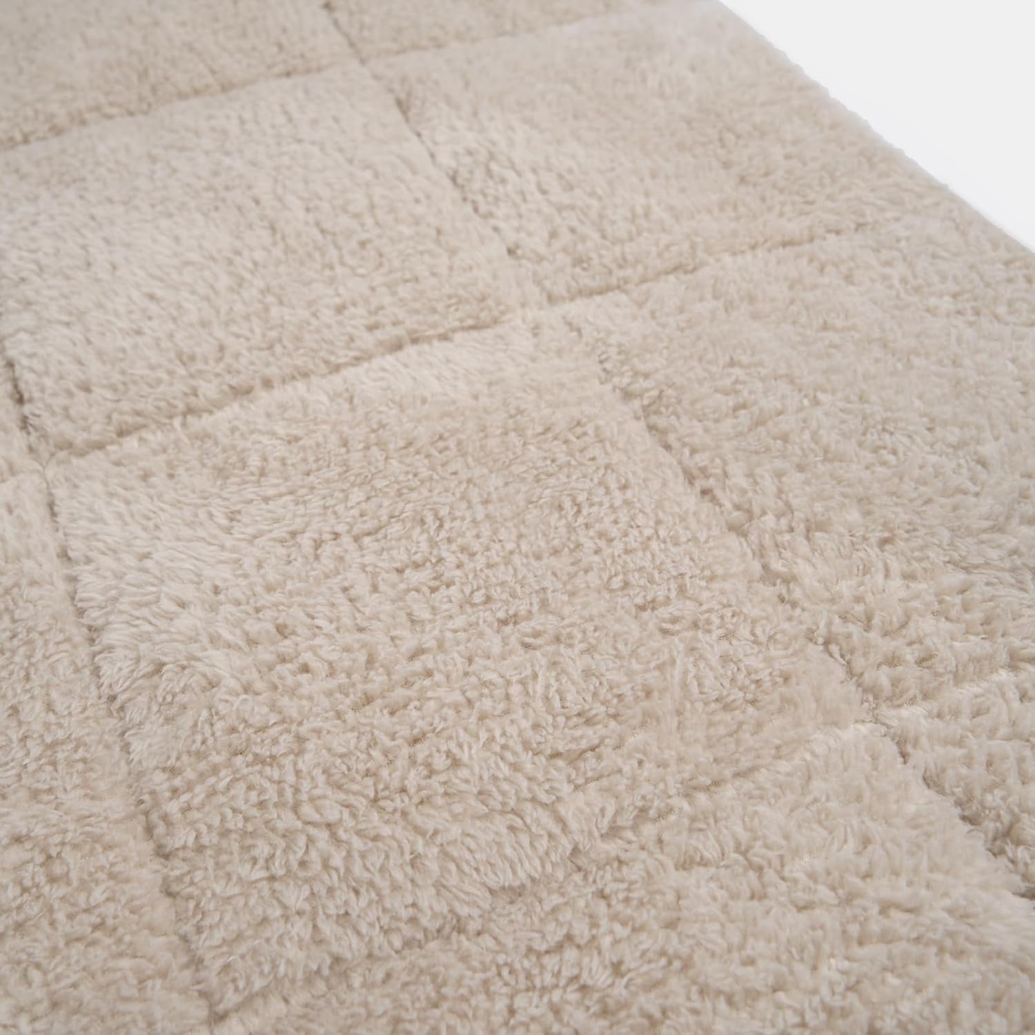 Brentfords Gewichtsdecke 6 kg für Einzelpersonen, Gewichtsdecke aus Teddyfleece für Erwachsene, 125 x 180 cm, schwere Decke natur (Haftungsausschluss: Nur für Personen ab 3 Jahren geeignet) – Bild 8