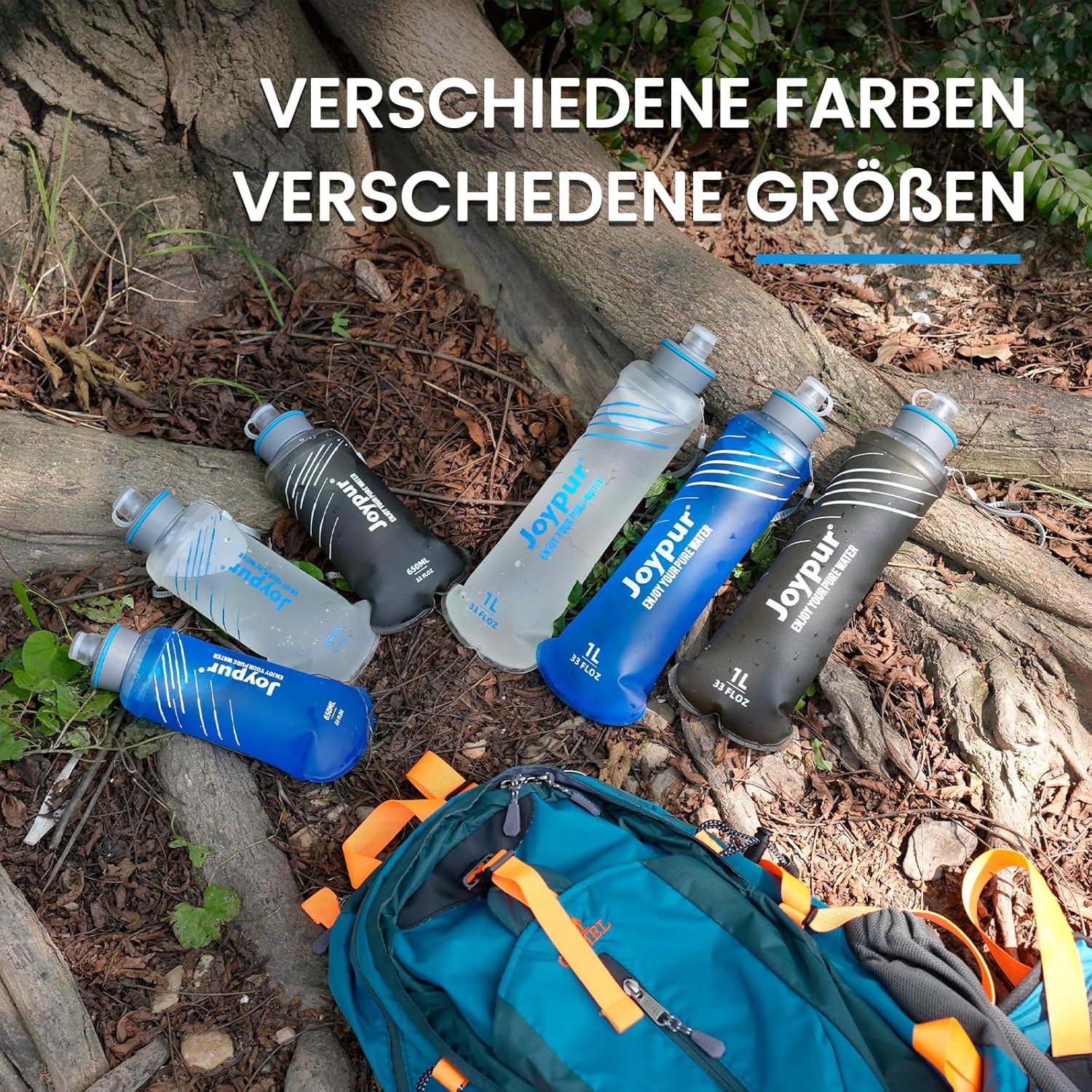 Faltbare Wasserflasche mit Filter 1 l – Wasserfilter, Outdoor-Survival-Filterflaschen für Trinkwasser, Outdoor-Wasserflasche mit Filter mit 5000 l Filterkapazität für Outdoor-Aktivitäten (grün) – Bild 9