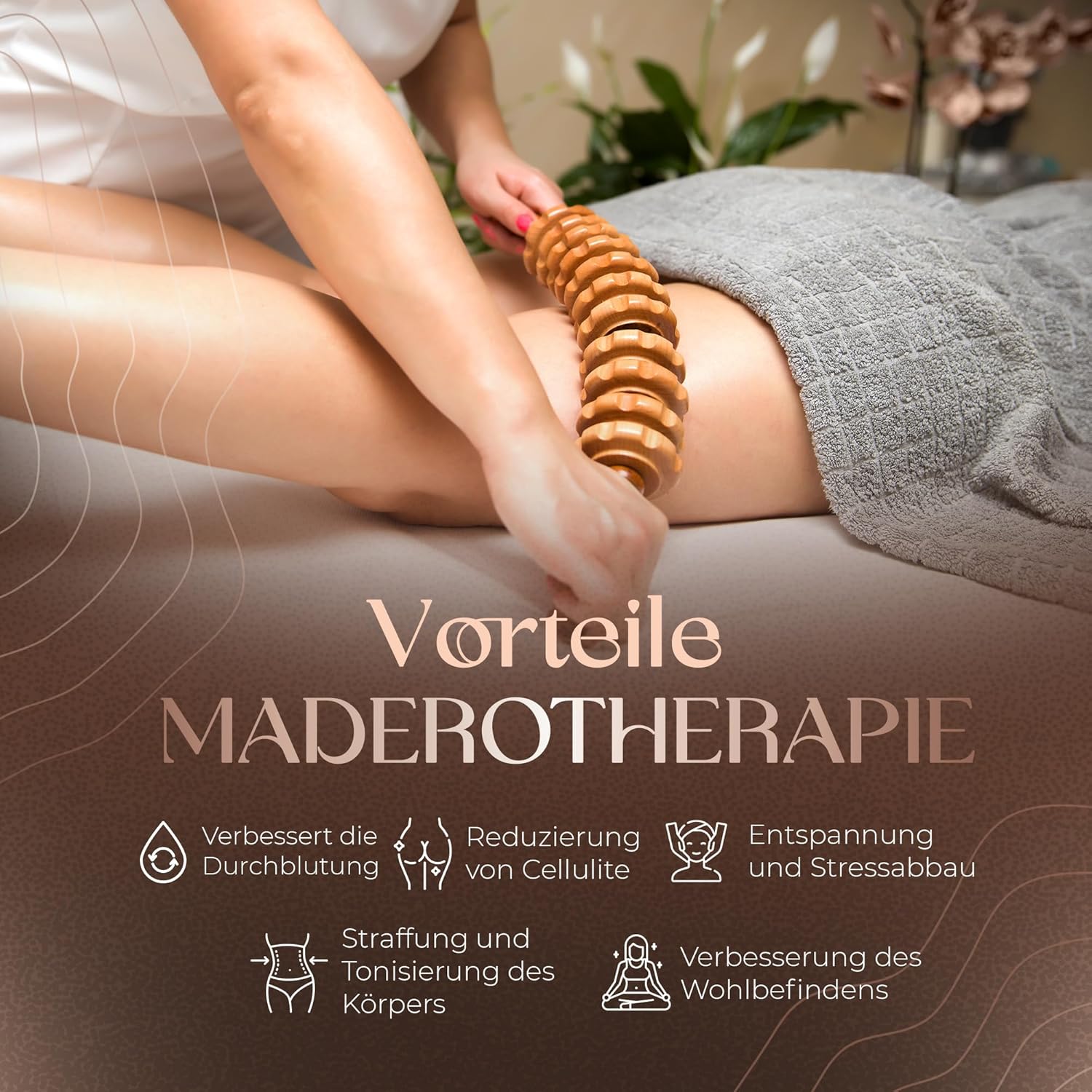 Ezero Maderotherapie-Set 10-teilig mit Tasche und Anleitung – Maderotherapie-Holz mit Faszienstab-Holz – Massageset mit Massageroller-Beinen, Faszienrolle, Körper-Gua-Sha und Madero-Massage – Bild 6