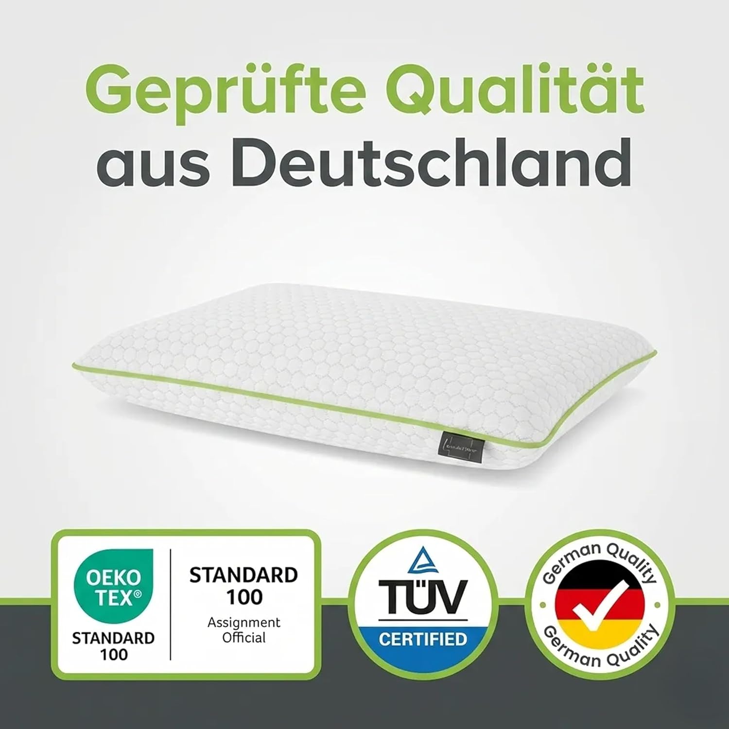 Orthopädisches Nackenstützkissen von Limarmo – Kissen für Seitenschläfer aus Memory-Gel-Schaum, Kissen für Seiten- und Rückenschläfer, deutsche Qualität (710 x 420 x 130 mm) – Bild 8