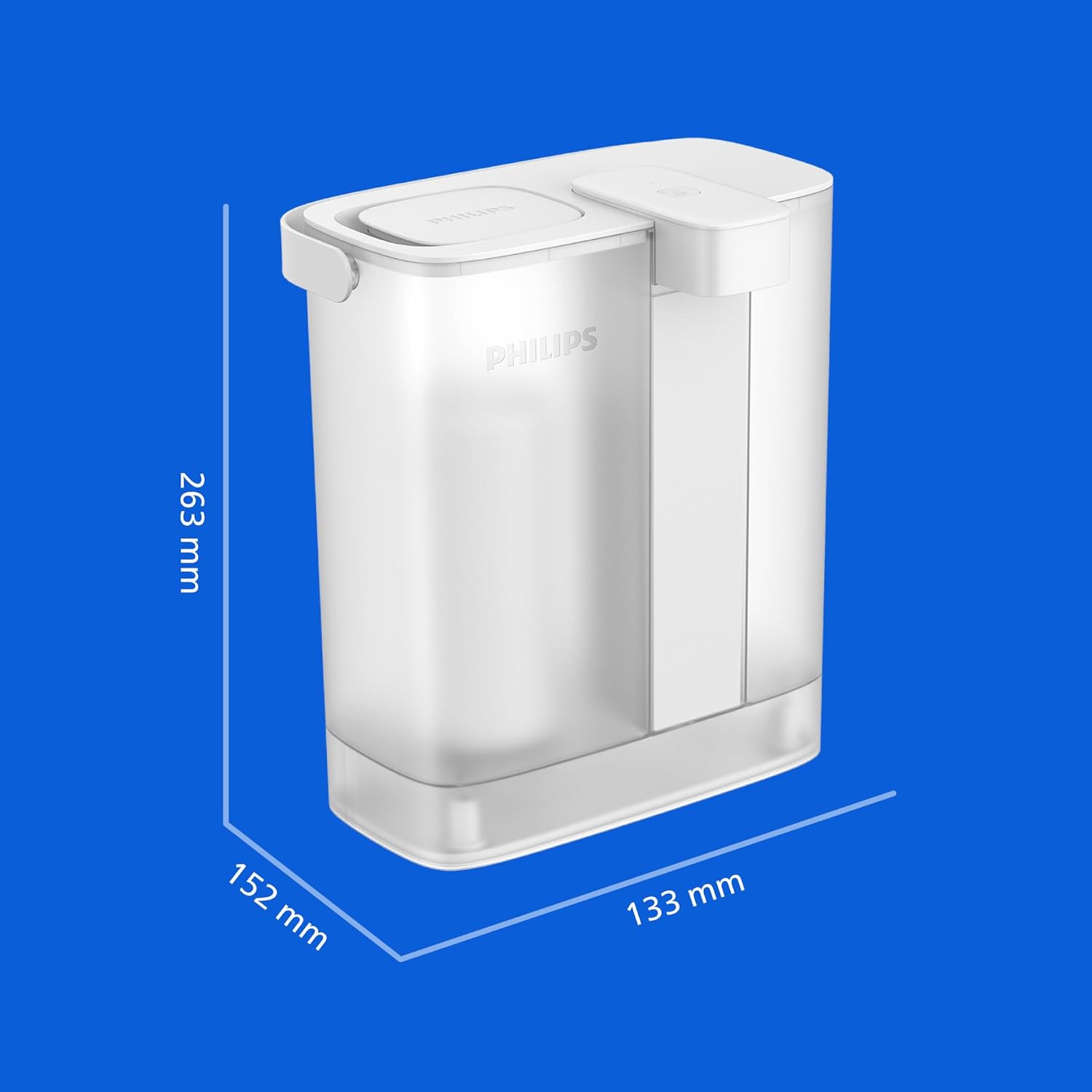 Philips Water Instant-Wasserfilterkrug (3 l) – sauberes und wohlschmeckendes Wasser in Sekundenschnelle – inklusive 1× Aroma + Filter, reduziert Chlor und Blei, behält Mineralien – Bild 7