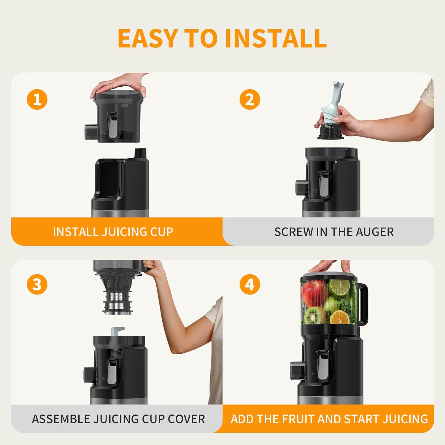 Entsafter - Slow Juicer (Blau) – Bild 5