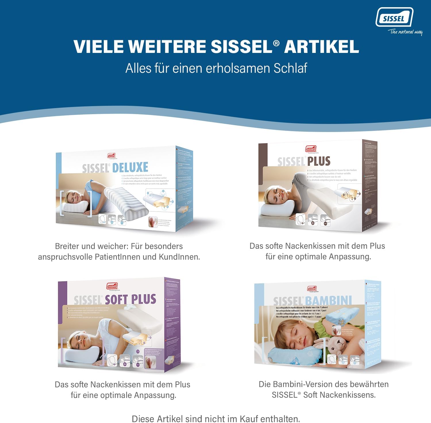 SISSEL Soft Curve Nackenkissen, orthopädisches Kissen aus viskoelastischem Schaumstoff, ergonomisches Kissen für Nacken und Wirbelsäule, Nackenstützkissen mit waschbarem Veloursbezug – Bild 9