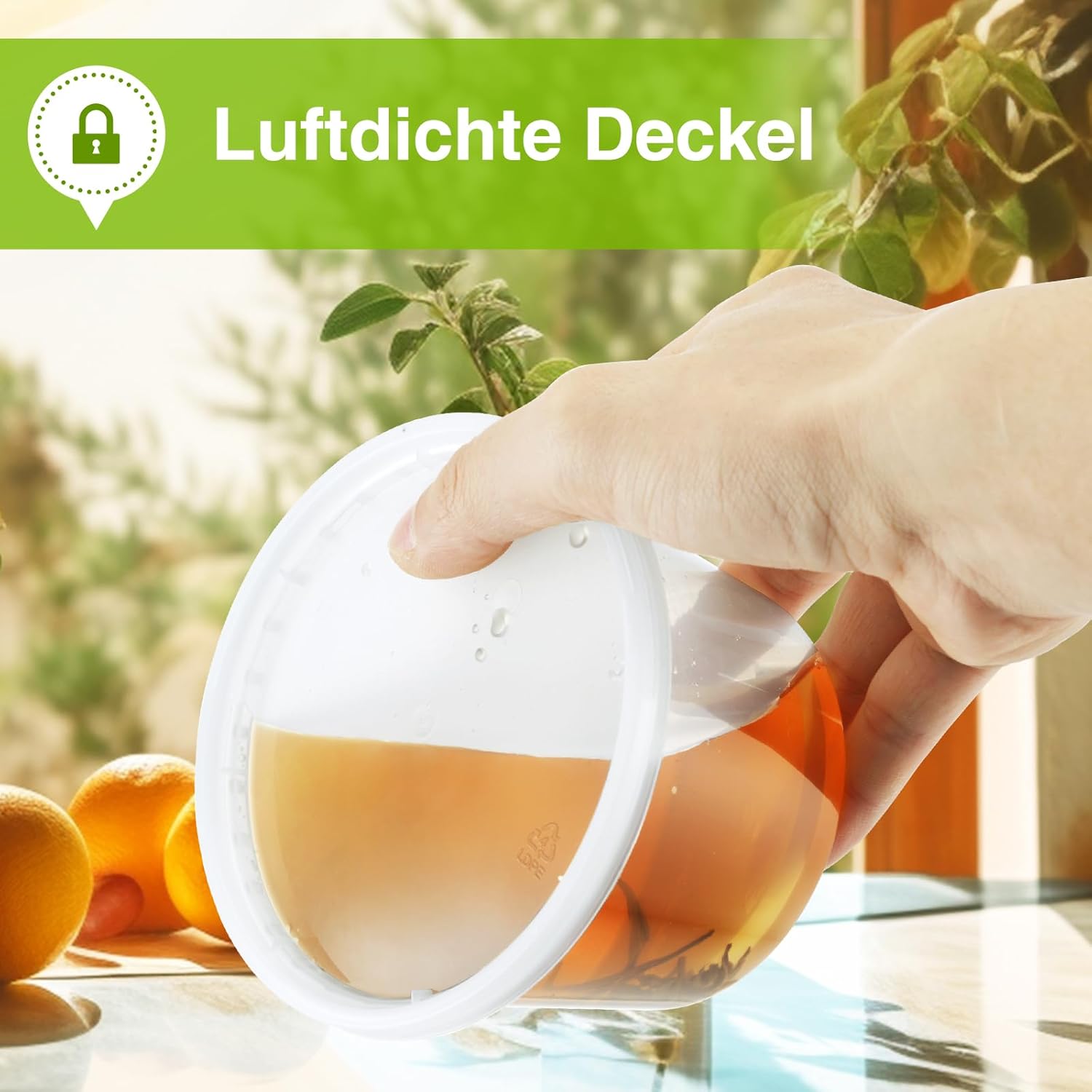 Eupako Vorratsgläser mit Deckel, luftdicht, Feinkostbehälter, 30 Stück, 32oz/960 ml Meal-Prep-Behälter, BPA-frei, luftdicht und mikrowellengeeignet, für Suppe, Overnight Oats und To-Go – Bild 6