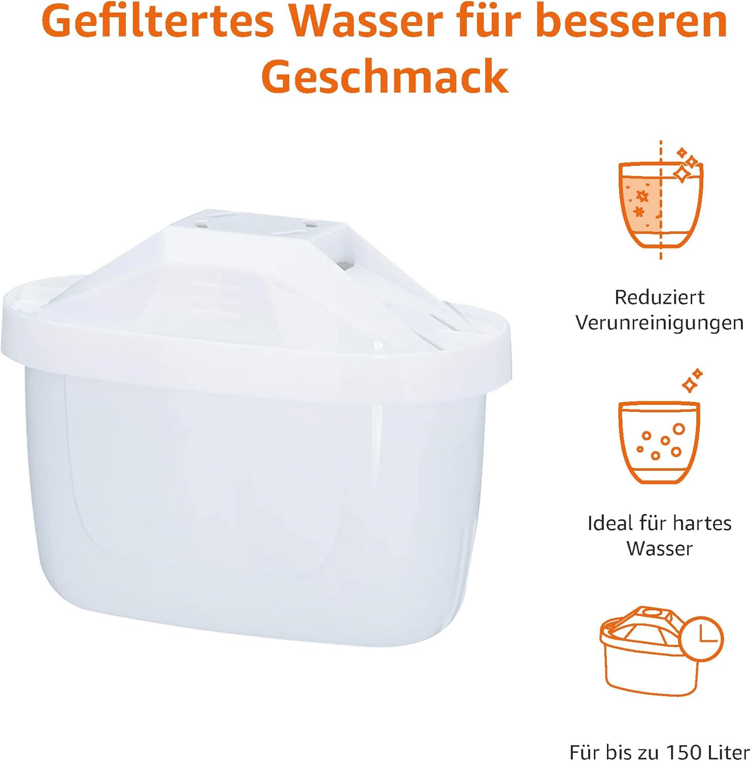 Amazon Basics Wasserfilterkartuschen, 12er-Pack, geeignet für alle Brita-Systeme, einschließlich PerfectFit-Systeme – Bild 2