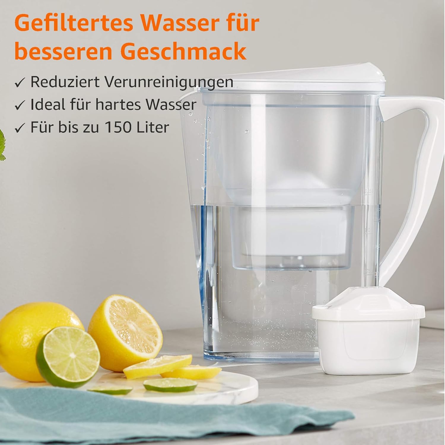 Amazon Basics Wasserfilterkartuschen, 12er-Pack, geeignet für alle Brita-Systeme, einschließlich PerfectFit-Systeme – Bild 5