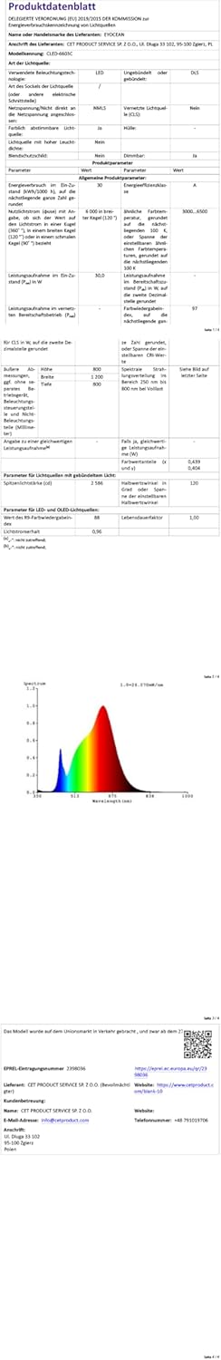 EYOCEAN Schreibtischlampe, Doppelkopf-Schreibtischlampe, Teleskopstange mit verstellbarer Höhe, 30 W 120 cm Tageslichtlampe Schreibtisch mit Fernbedienung, dimmbare Monitorlampe, Bürotischlampe – Bild 10